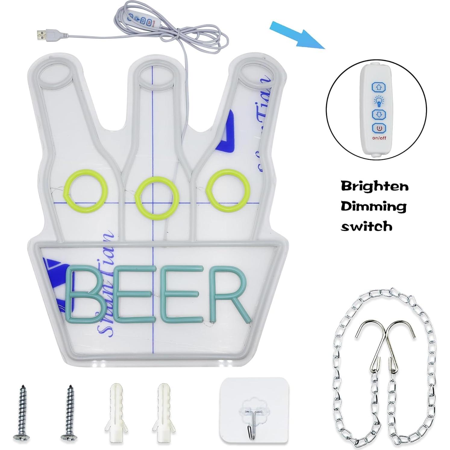 Cartel de Neón LED Cerveza Arphinneon 20.3x12.7 cm