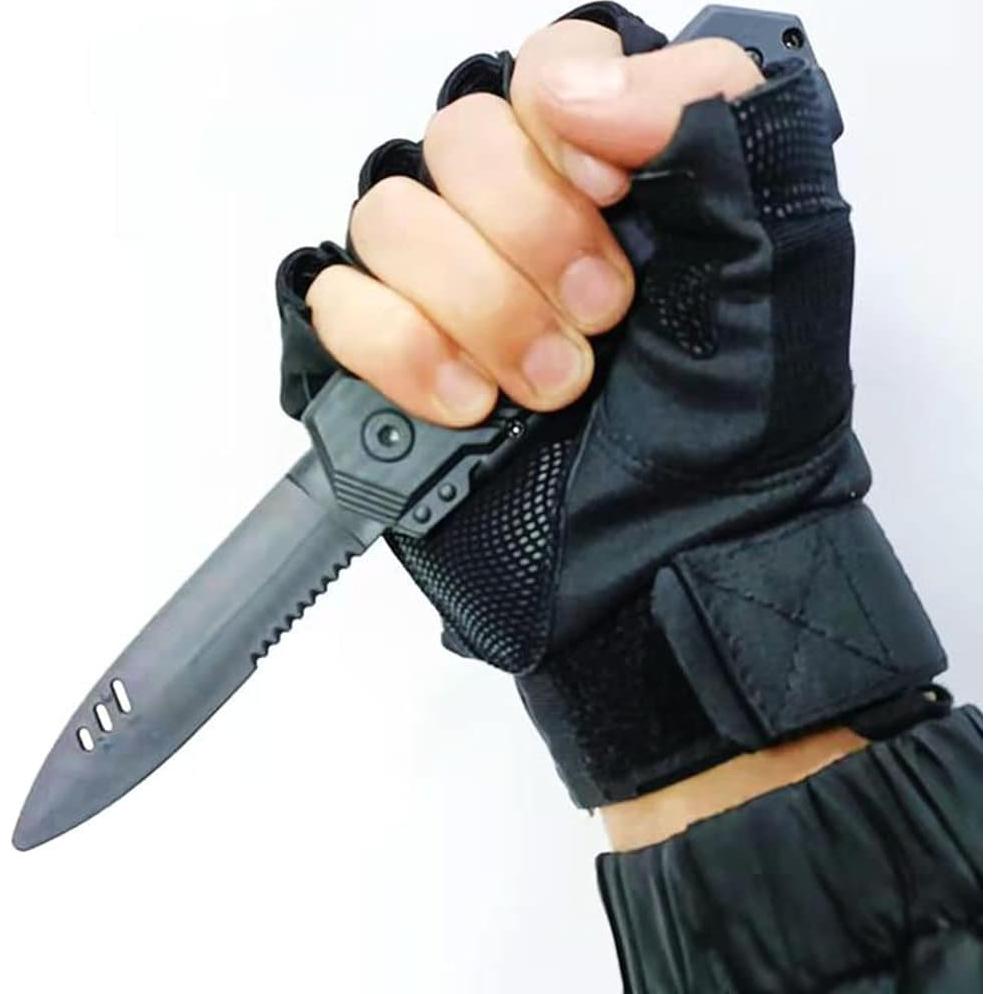 4 Cuchillos Falsos Retráctiles Sujosa para Halloween