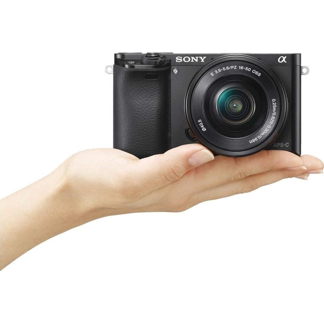 Cámara Digital Sin Espejo Sony Alpha a6000 24.3MP LCD 3" Negro