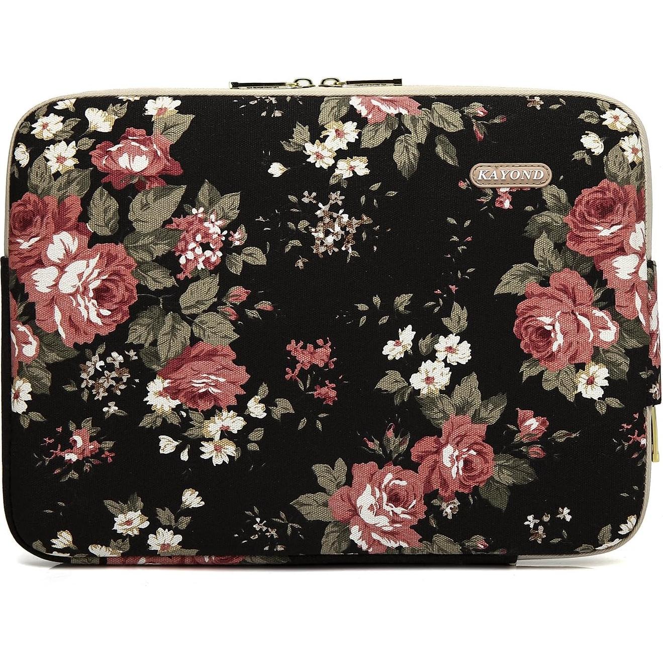 Funda para Laptop KAYOND 11.6" Impermeable Negro/Rosa