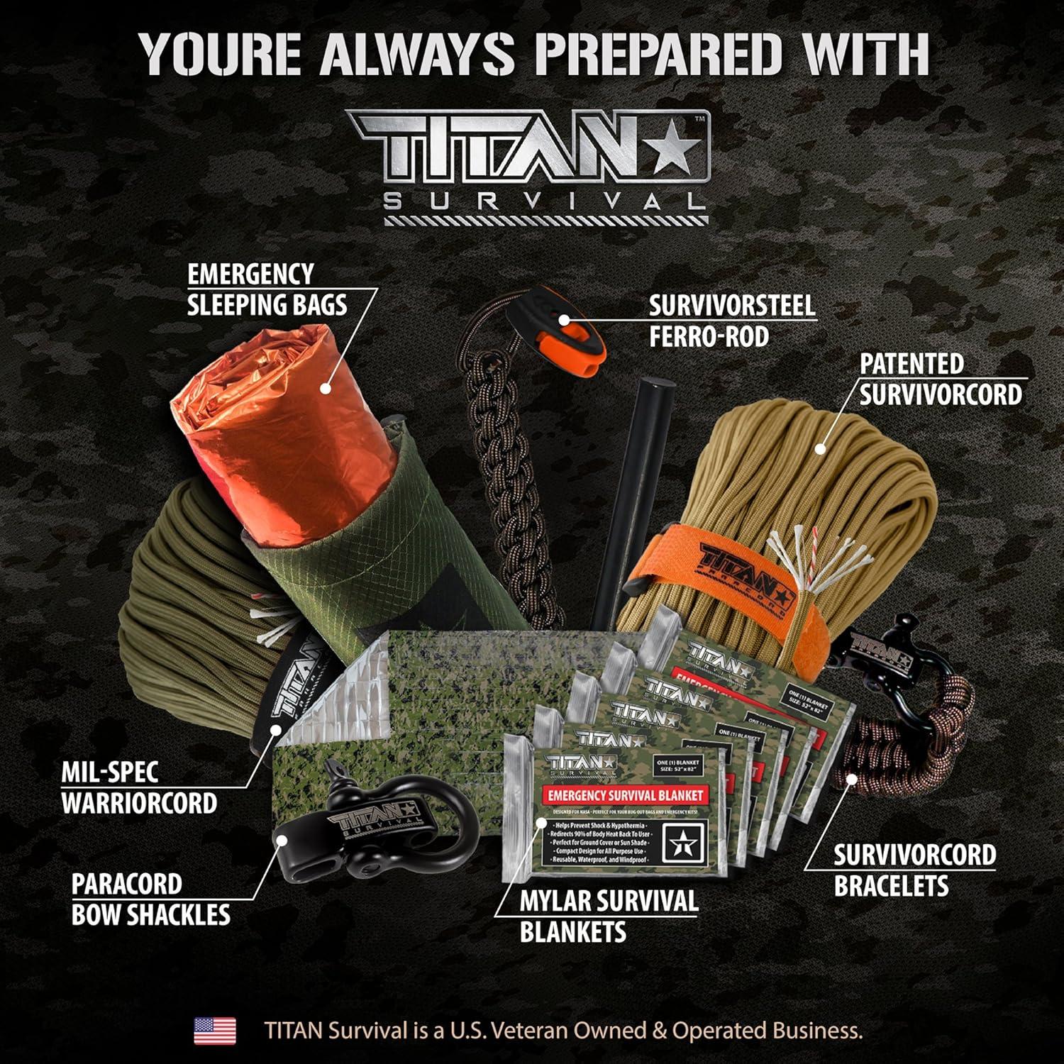 Bolsa de Dormir de Emergencia TITAN Supervivencia 198x91cm