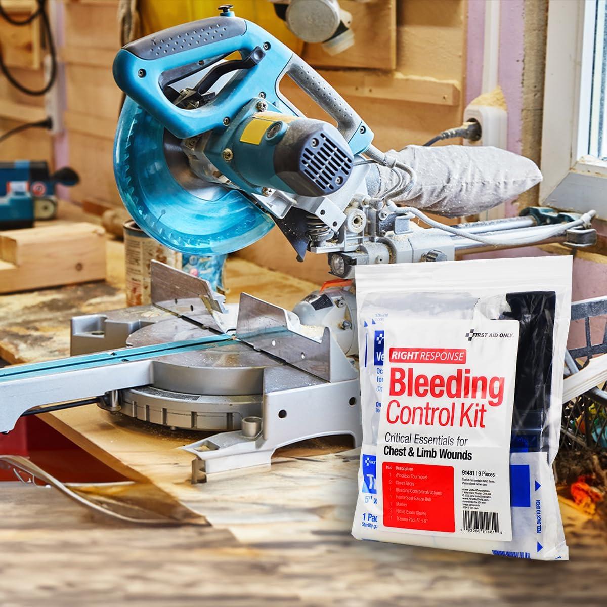 Kit de Control de Sangrado First Aid Only 91481 - 9 Piezas para Heridas