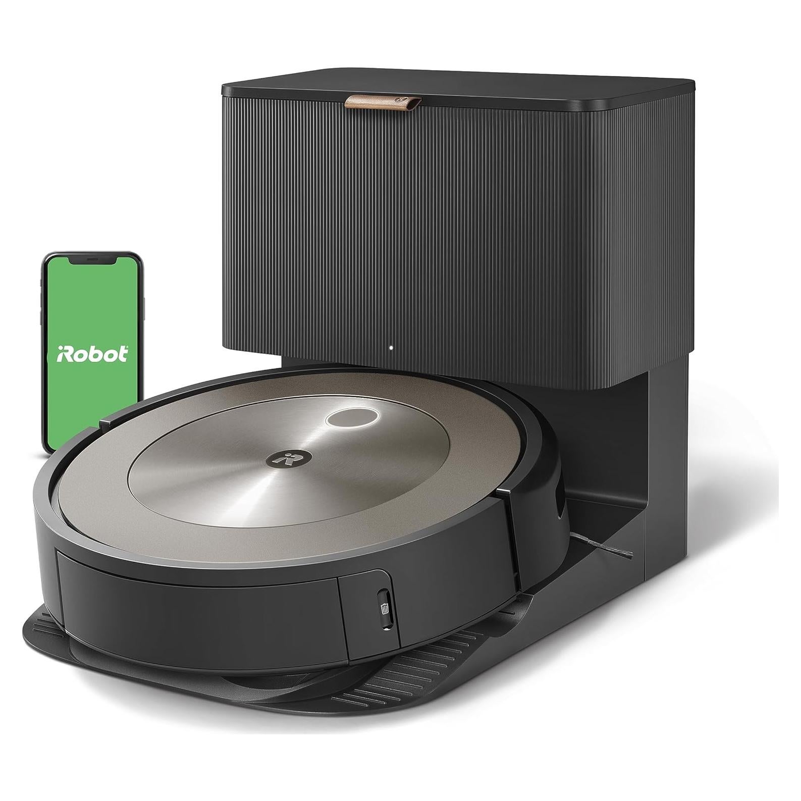 iRobot Roomba j9+ Self-Emptying Robot Vacuum – Powerful Suction, Identifies and Avoids Obstacles Like pet Waste, Self-Empties for 60 Days, Best for Homes with Pets, Smart Mapping, Works with Alexa​