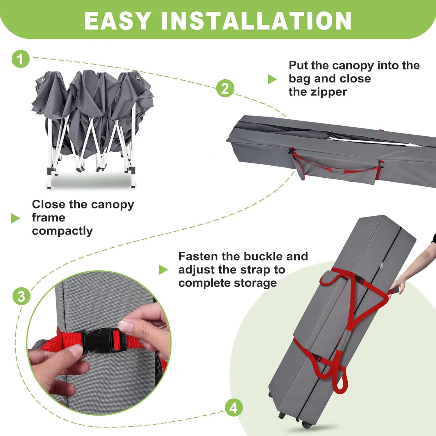 Bolsa de Dosel con Ruedas Cuddly Nest 10x10 pies (3.05m)