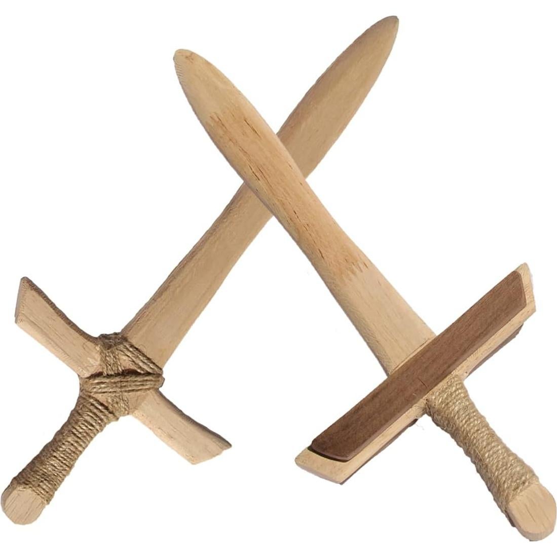 Juego de 2 Espadas de Madera Flmitey 30,48 cm Hechas a Mano