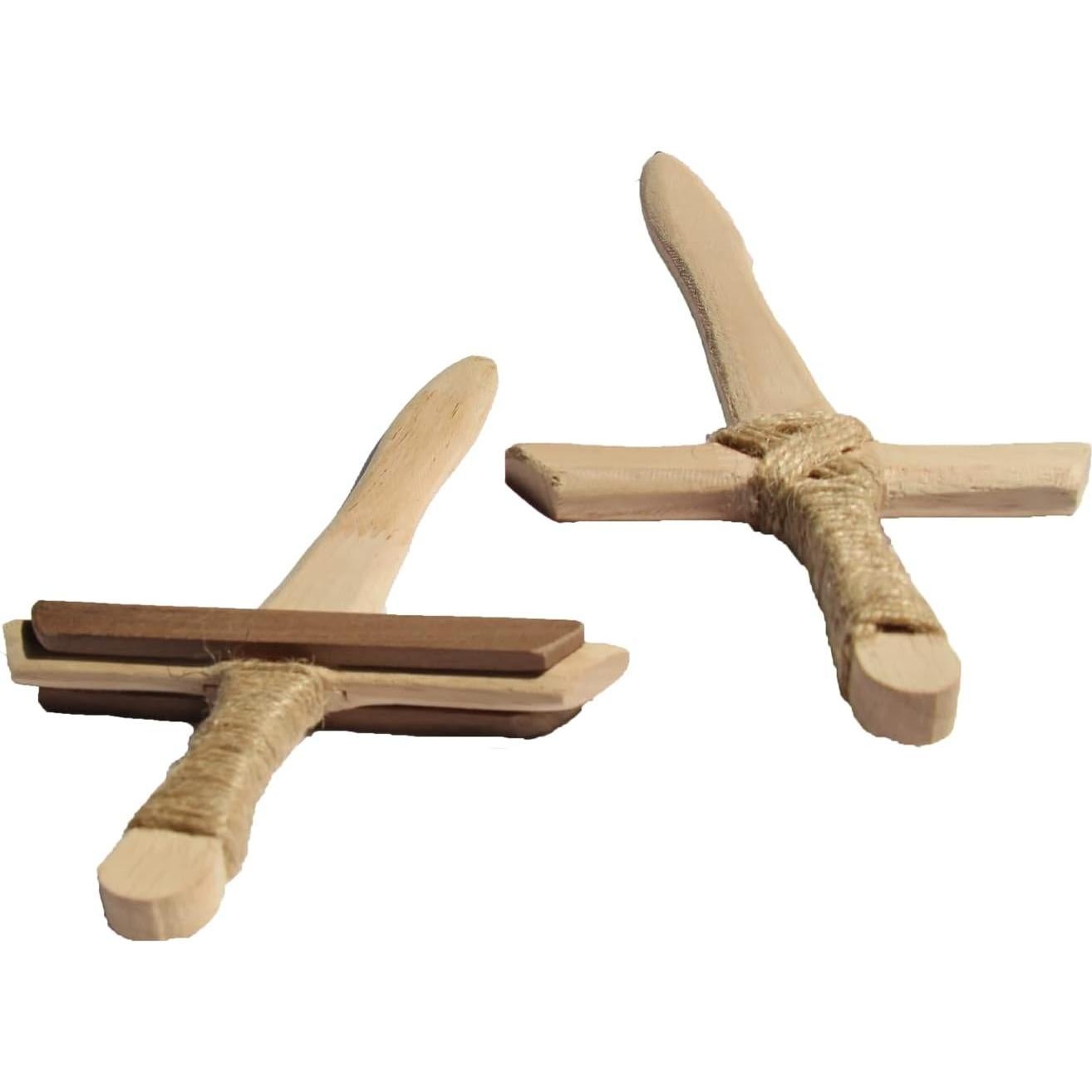 Juego de 2 Espadas de Madera Flmitey 30,48 cm Hechas a Mano