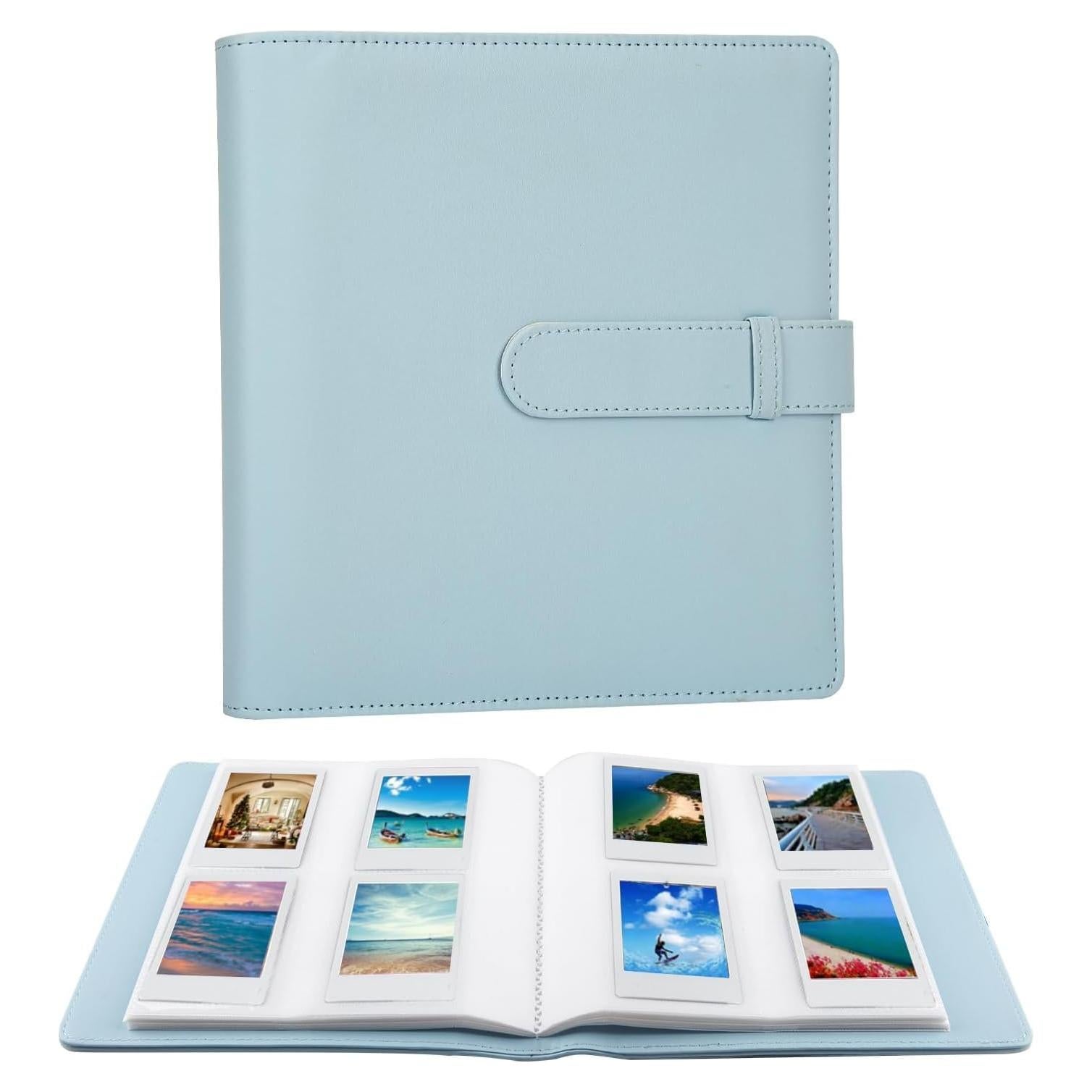 Álbum de Fotos Mini Ruibytree 256 Bolsillos 2x3 Azul