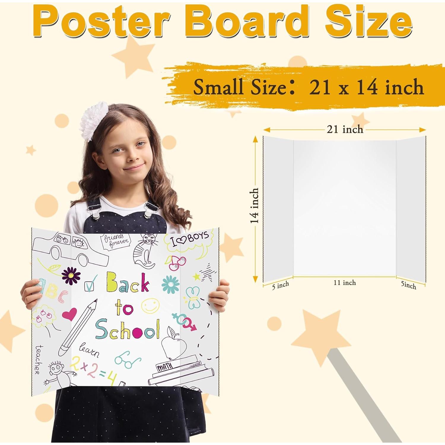 3 Piezas Cartón Plegable para Póster AKONEGE 53x35 cm