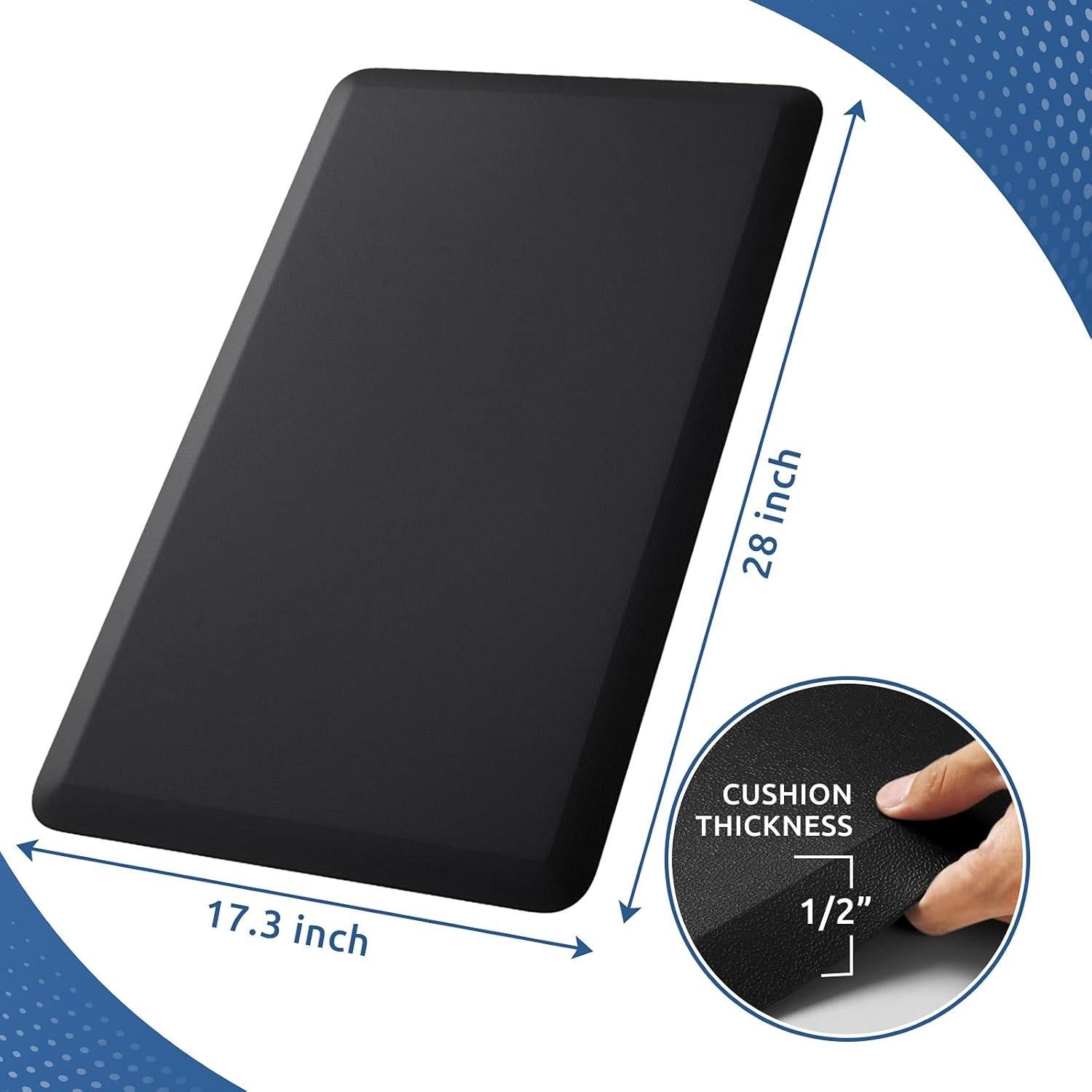 Alfombra Antifatiga KitchenClouds 71x44cm Impermeable Negra