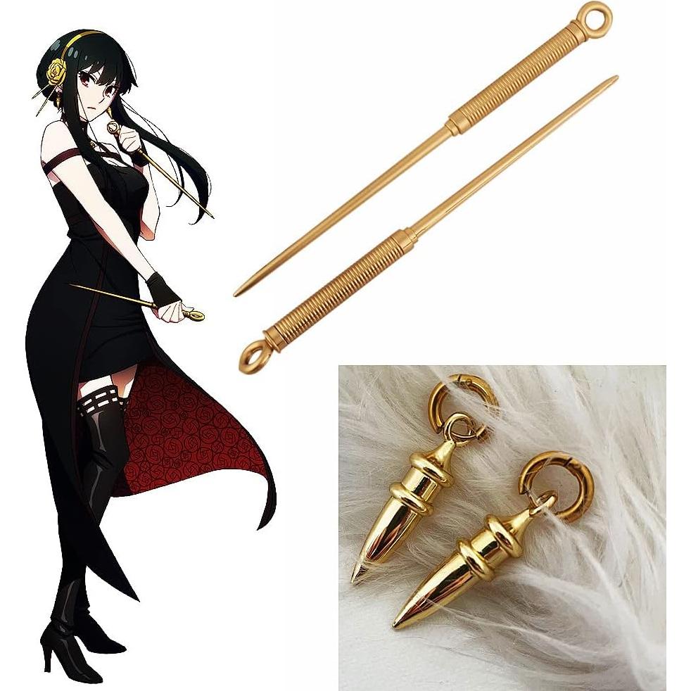 Props de Cosplay Yor Forger con Pendientes - 38cm - Unisex