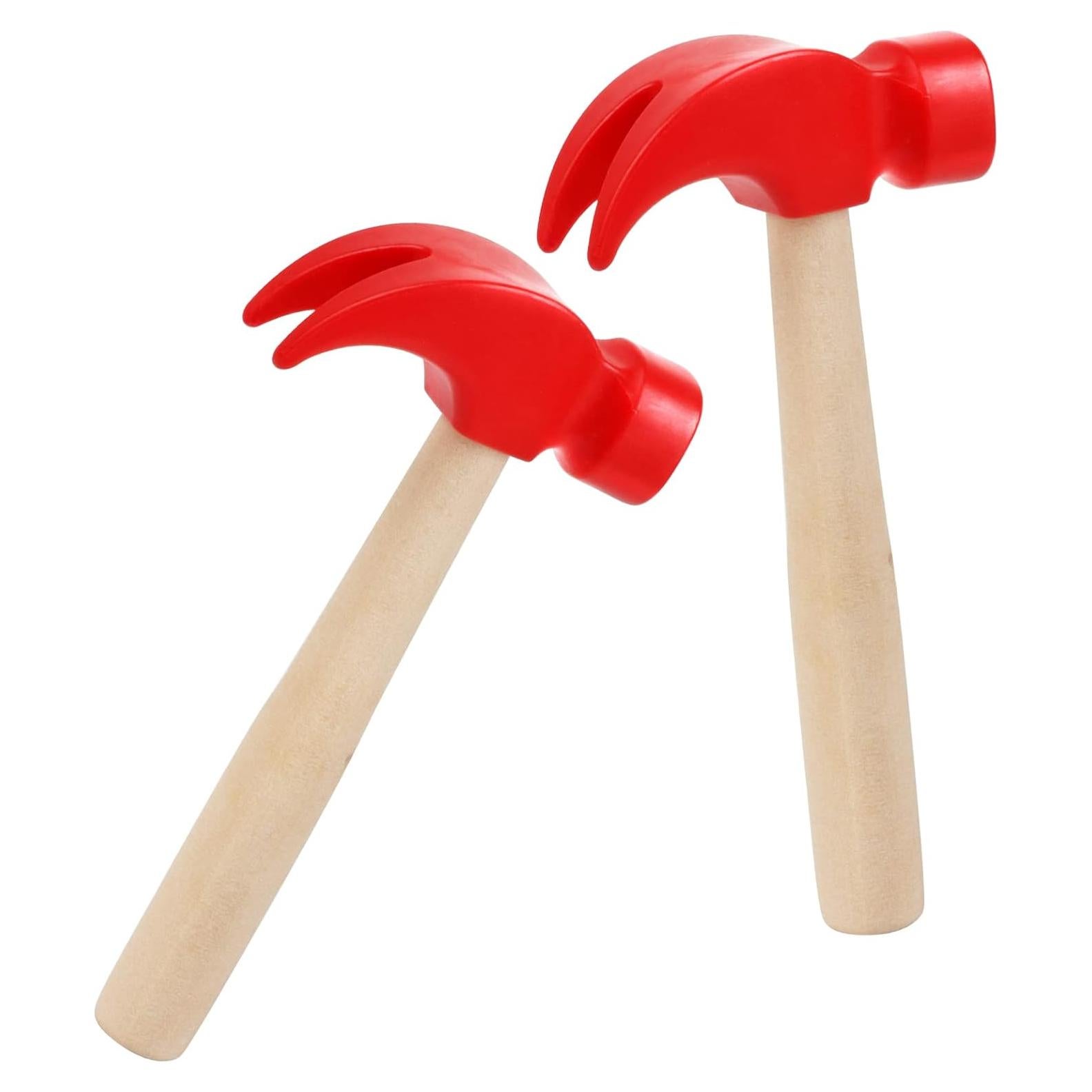 Paquete de 2 Martillos de Madera Hxezoc para Niños