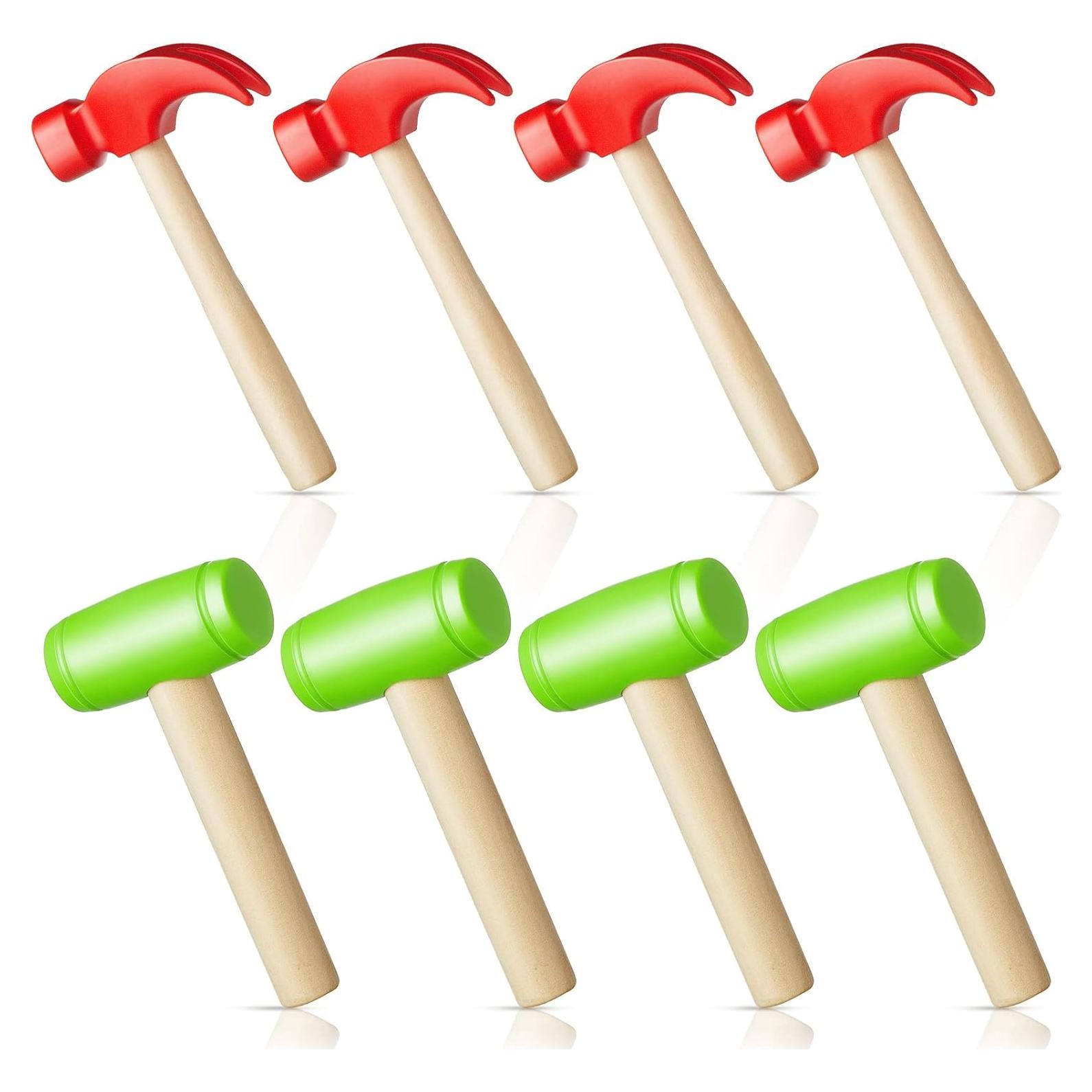 Juego de Martillos de Juguete Deekin 8 Piezas Madera Plástico