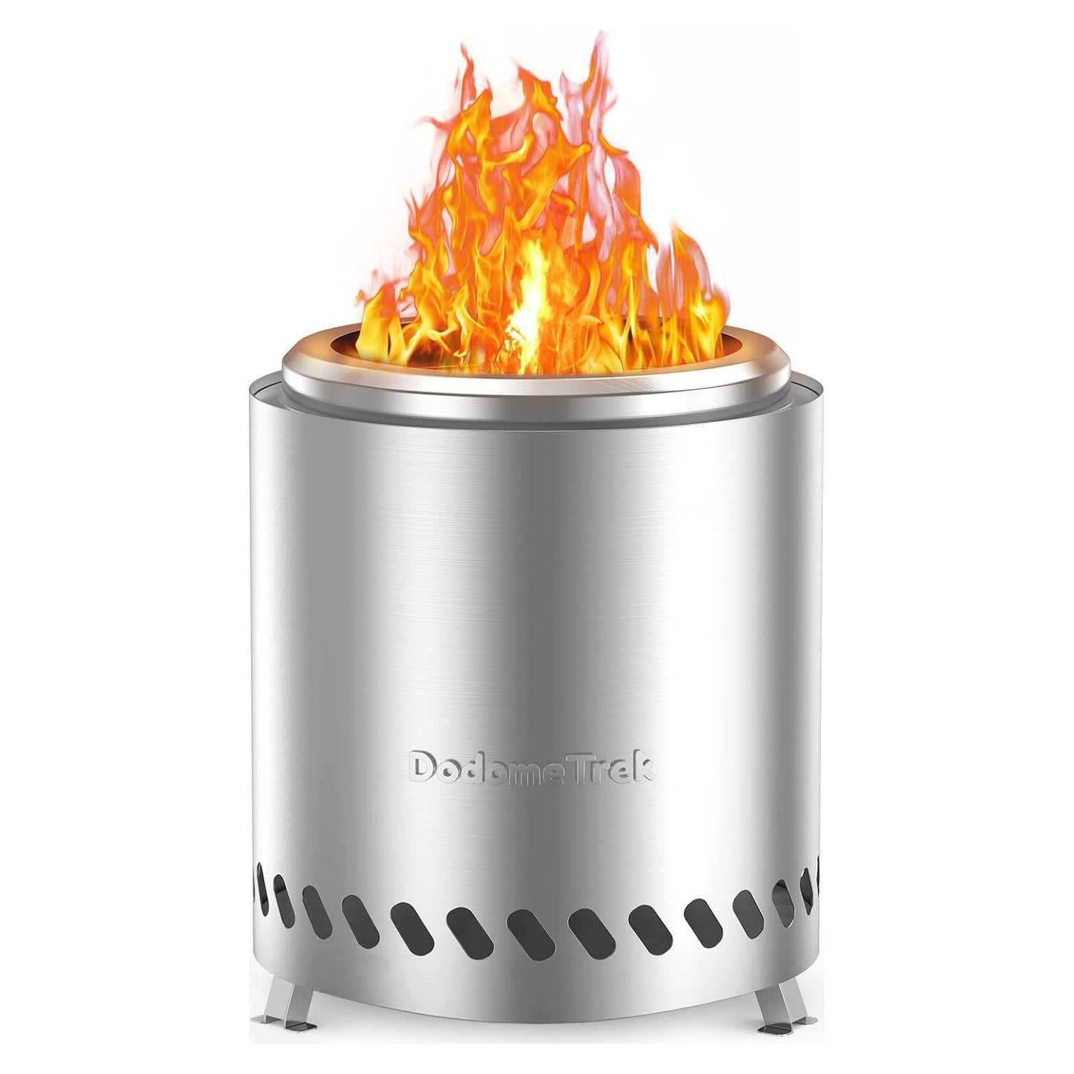 Hoguera Portátil Sin Humo Dodometrek 14cm Acero Inoxidable