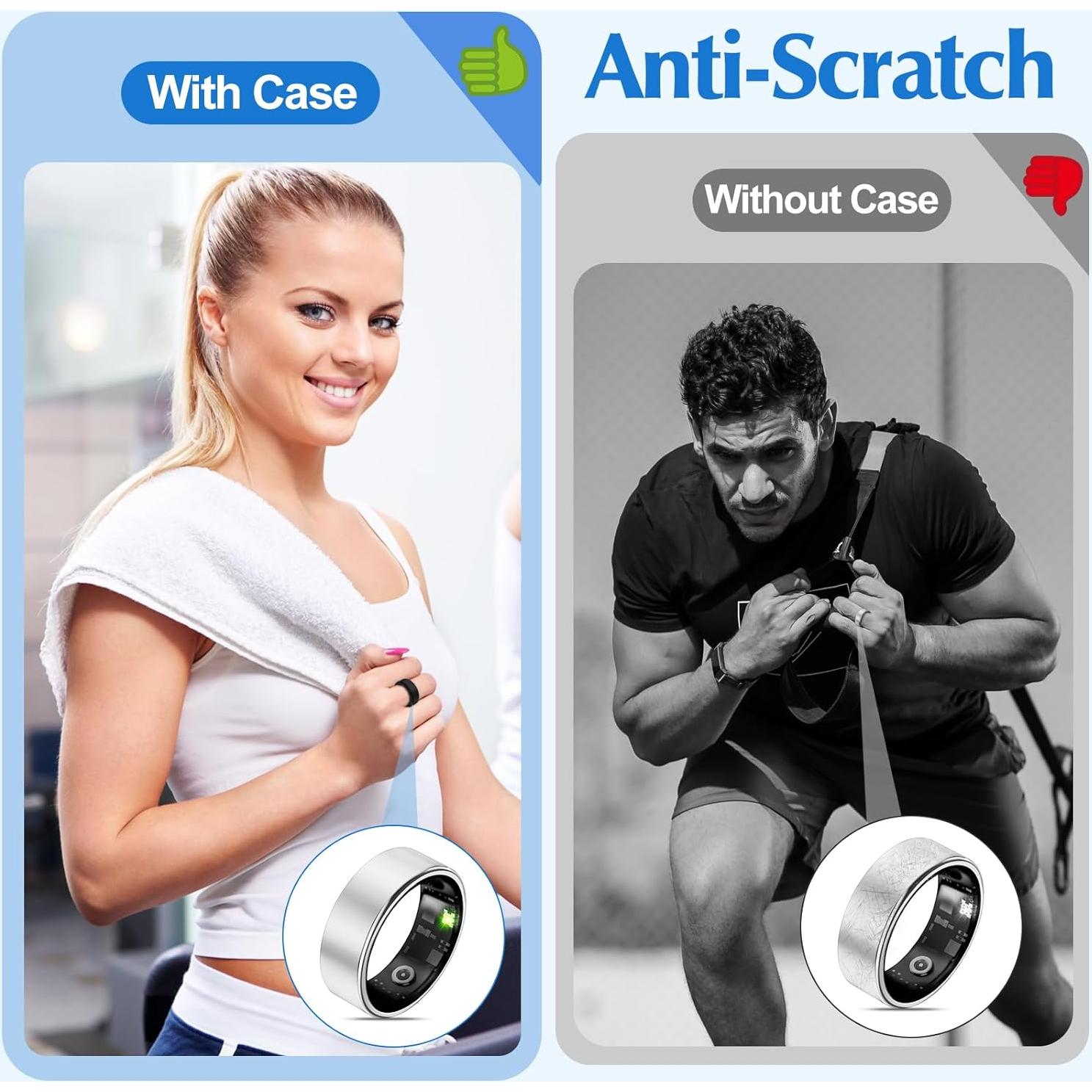 Paquete de 6 fundas de silicona Hexasider para anillos 7mm y 8mm