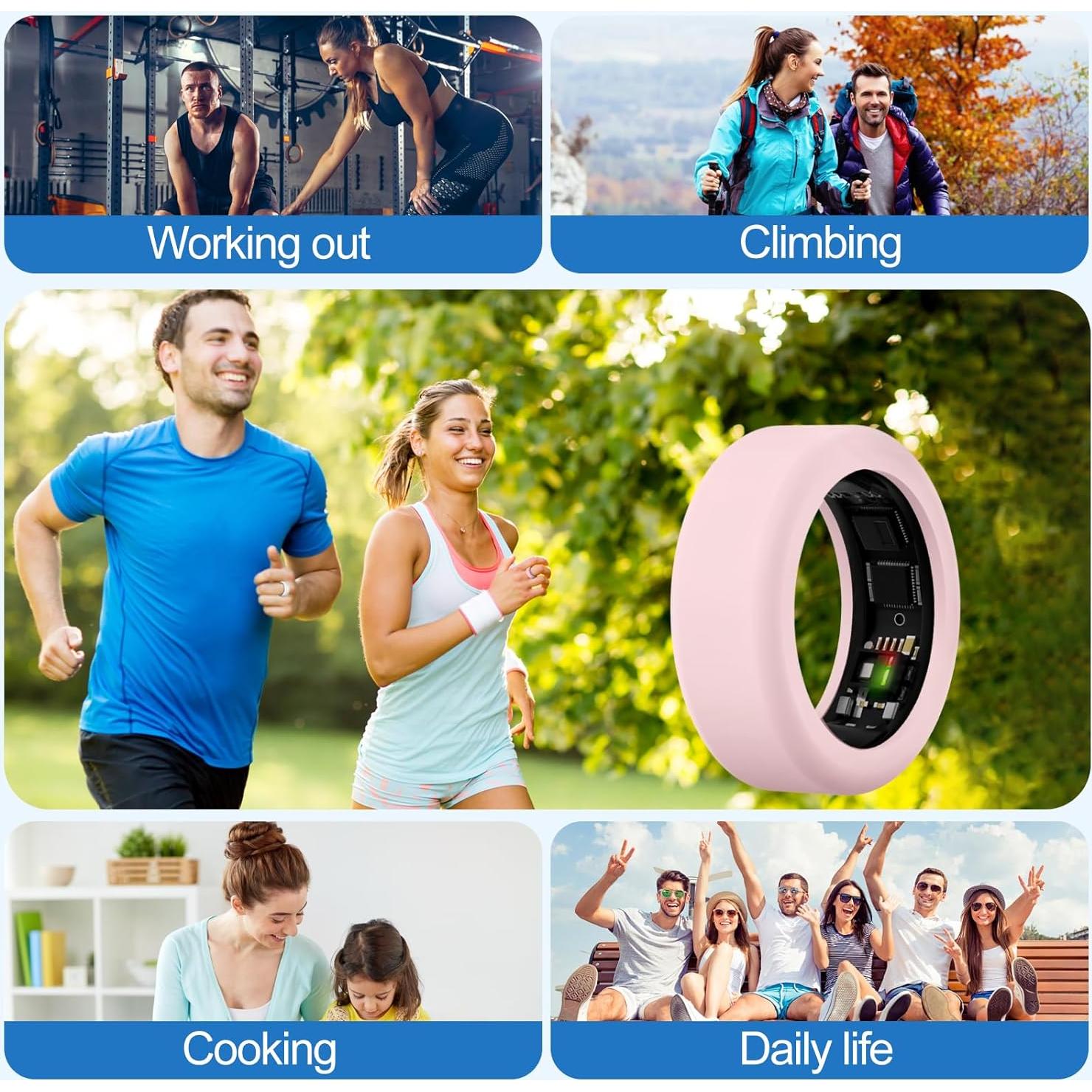 Paquete de 6 fundas de silicona Hexasider para anillos 7mm y 8mm