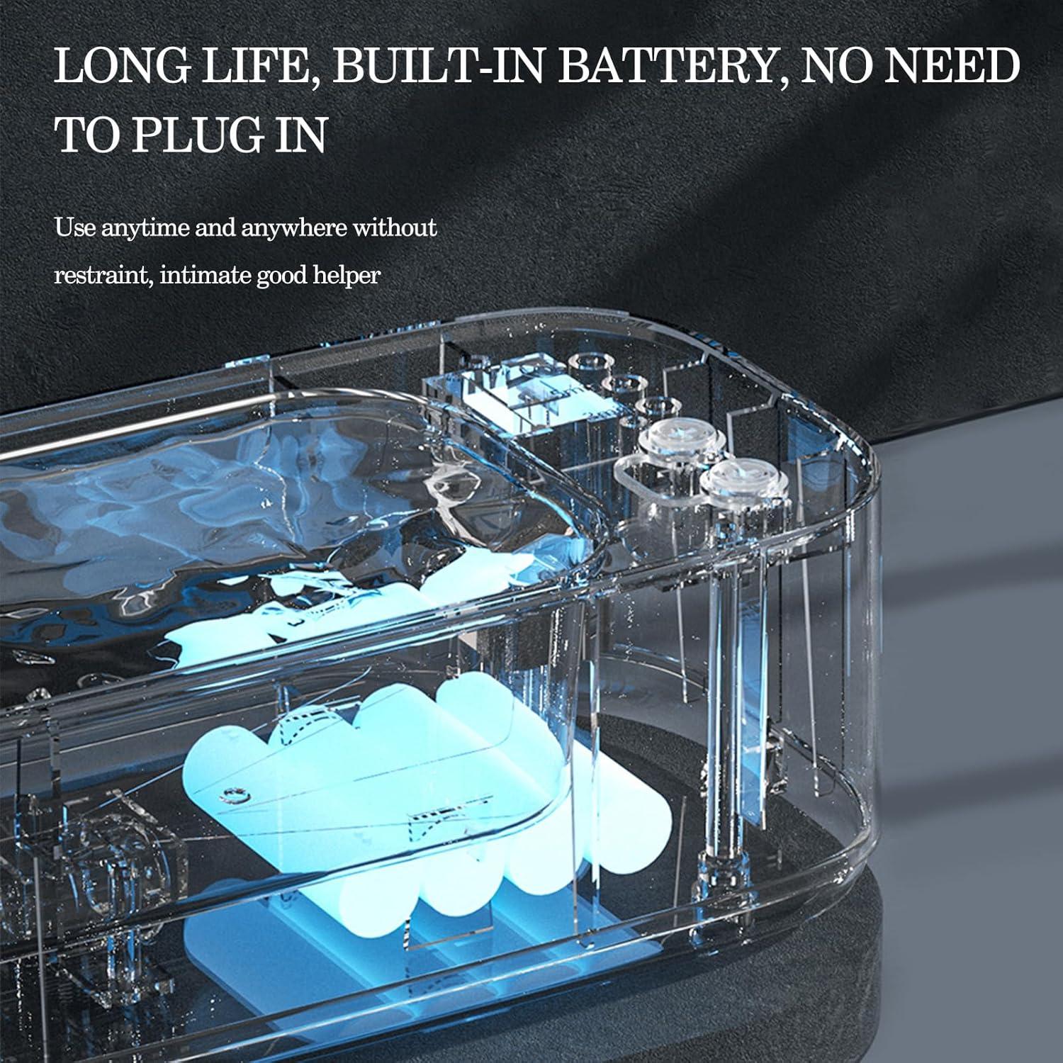 Limpiador Ultrasónico de Joyas Xiqiqi 48KHz 600ml Azul