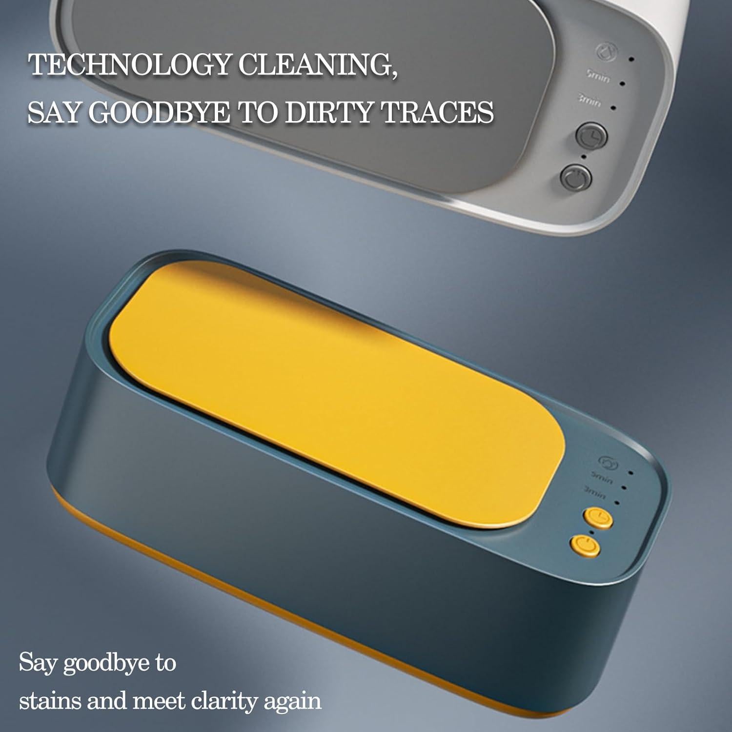 Limpiador Ultrasónico de Joyas Xiqiqi 48KHz 600ml Azul