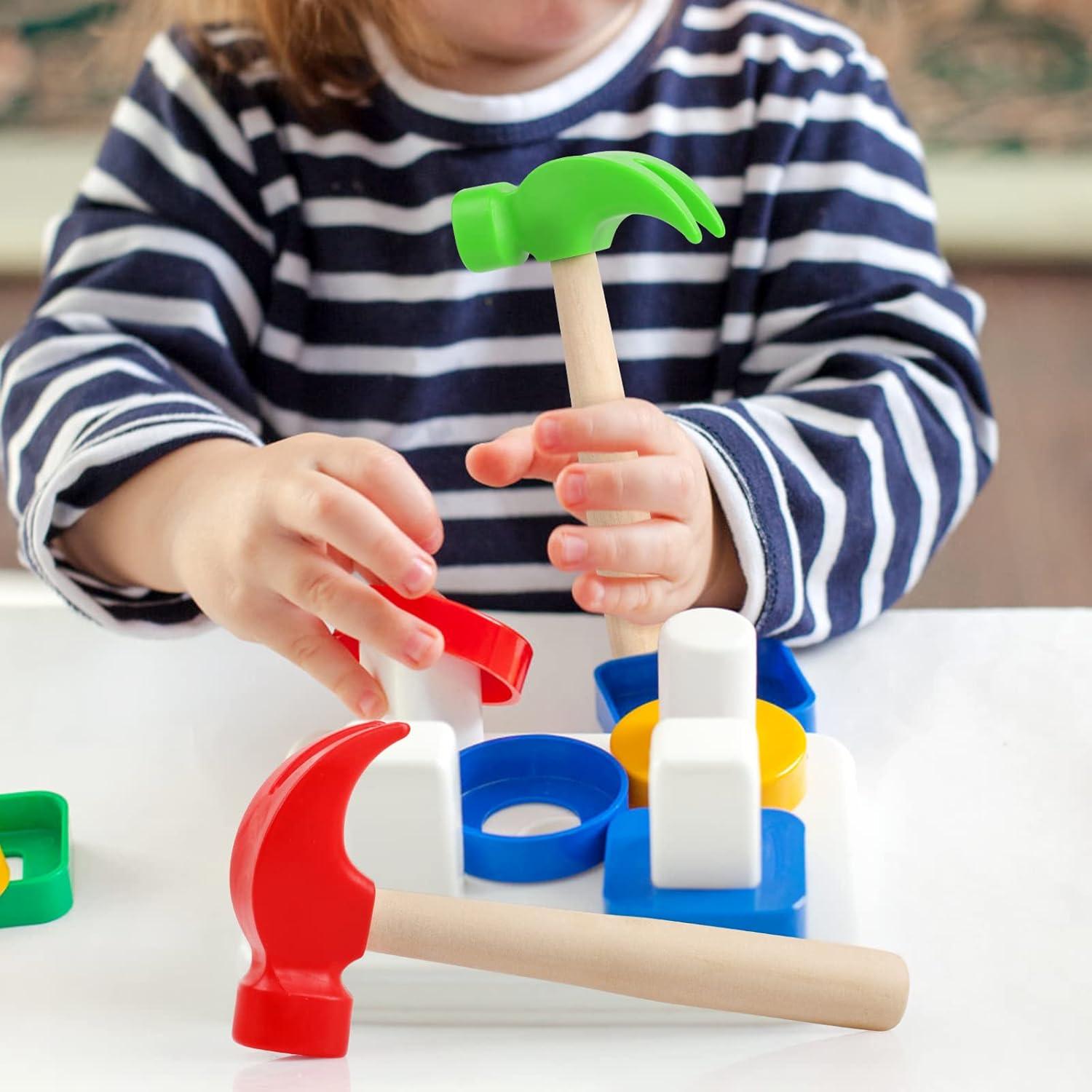 Juguetes de Martillo de Madera Fowecelt 2 Piezas Educativos