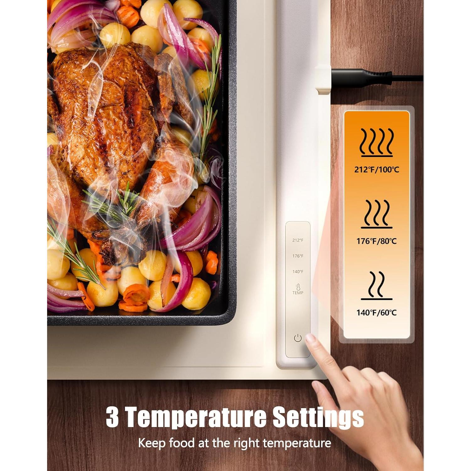 Alfombrilla Calentadora Eléctrica FULSUNT 60x40cm 3 Temperaturas