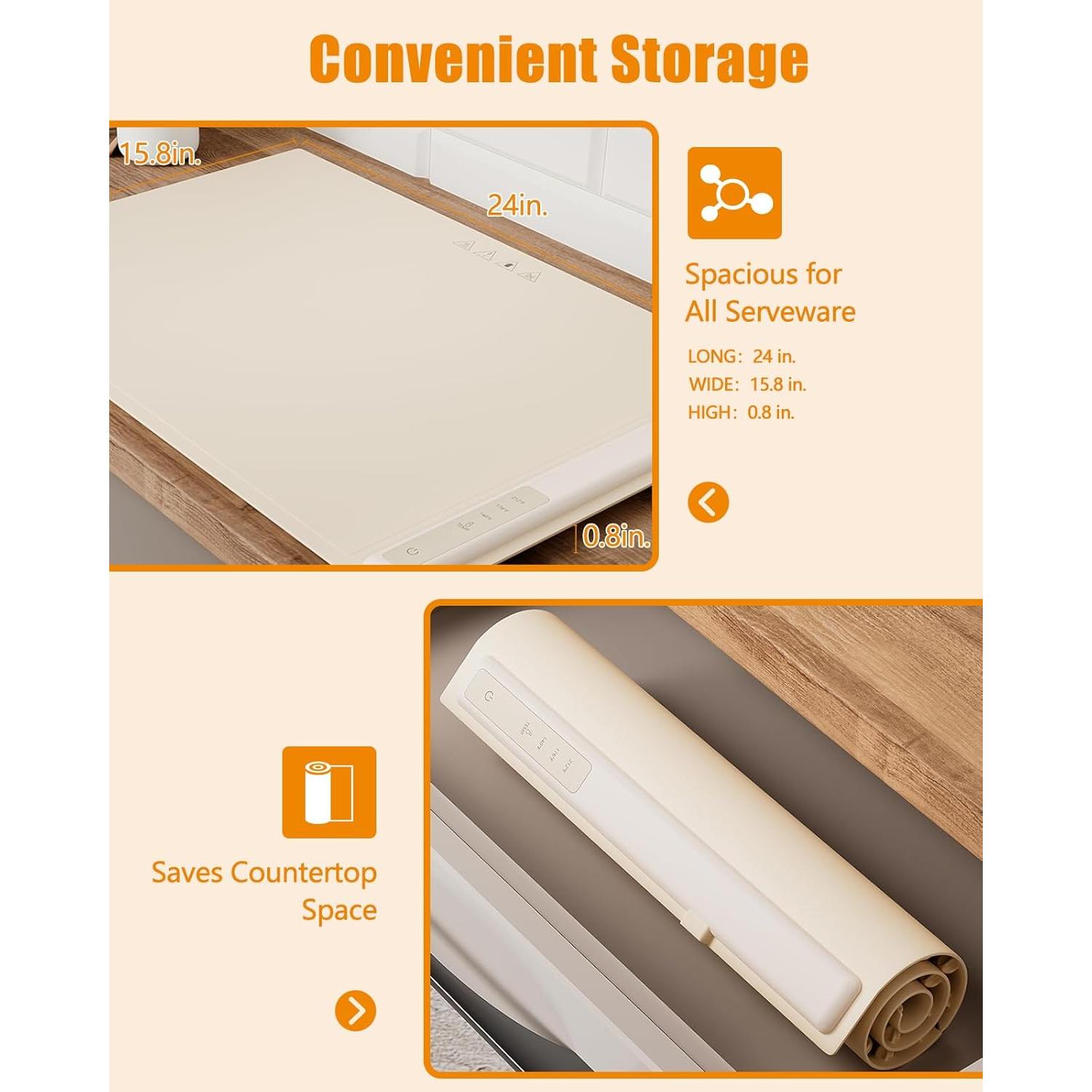 Alfombrilla Calentadora Eléctrica FULSUNT 60x40cm 3 Temperaturas