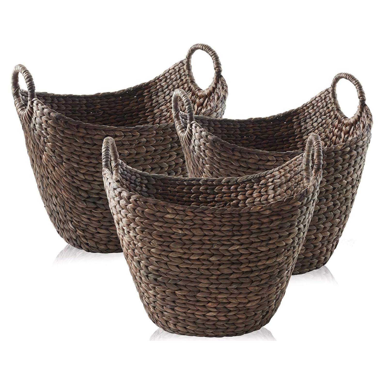 Conjunto de 3 Cestas de Almacenamiento Casafield - Espresso