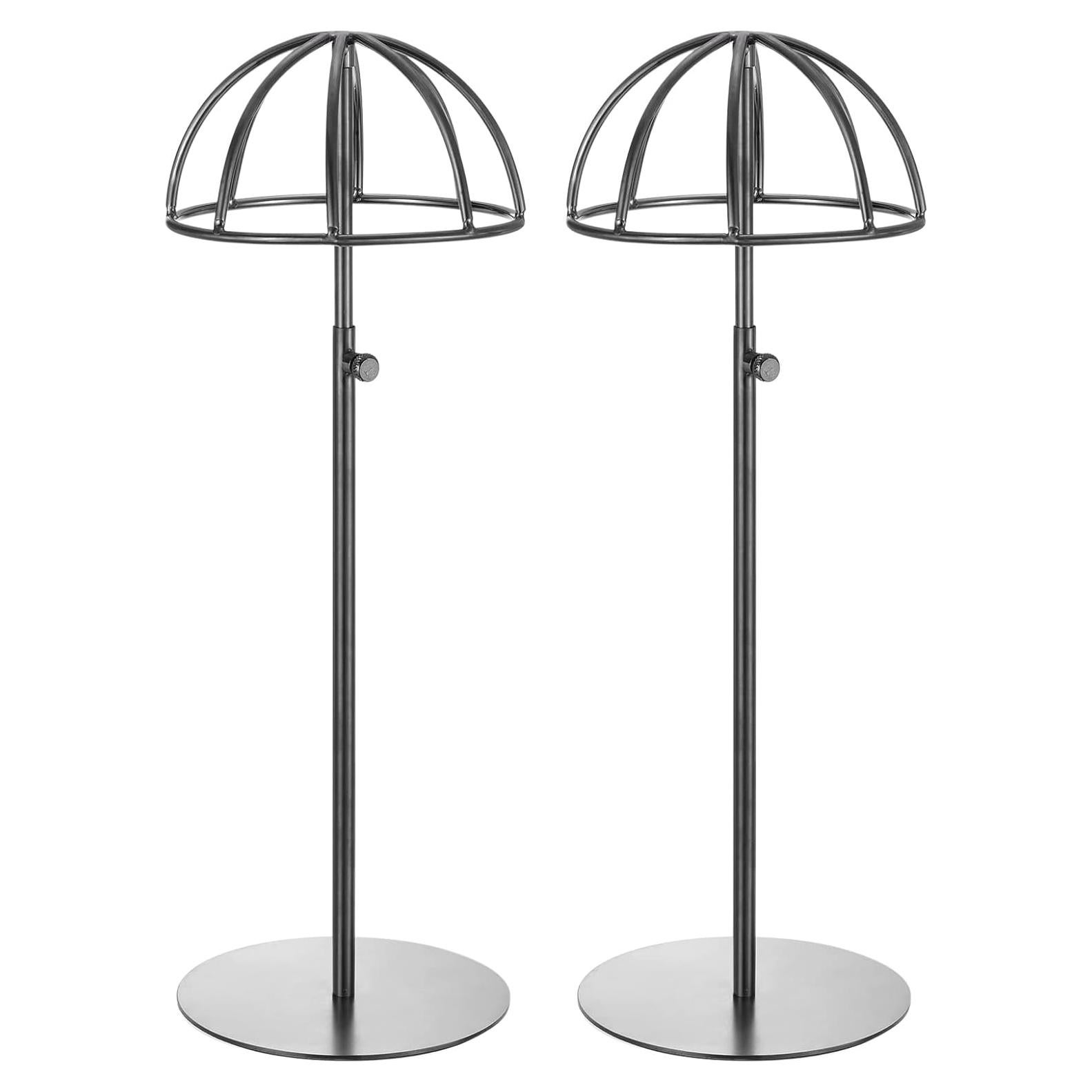 Soporte de Exhibición de Sombreros uxcell - Metal Ajustable 2 Pzas