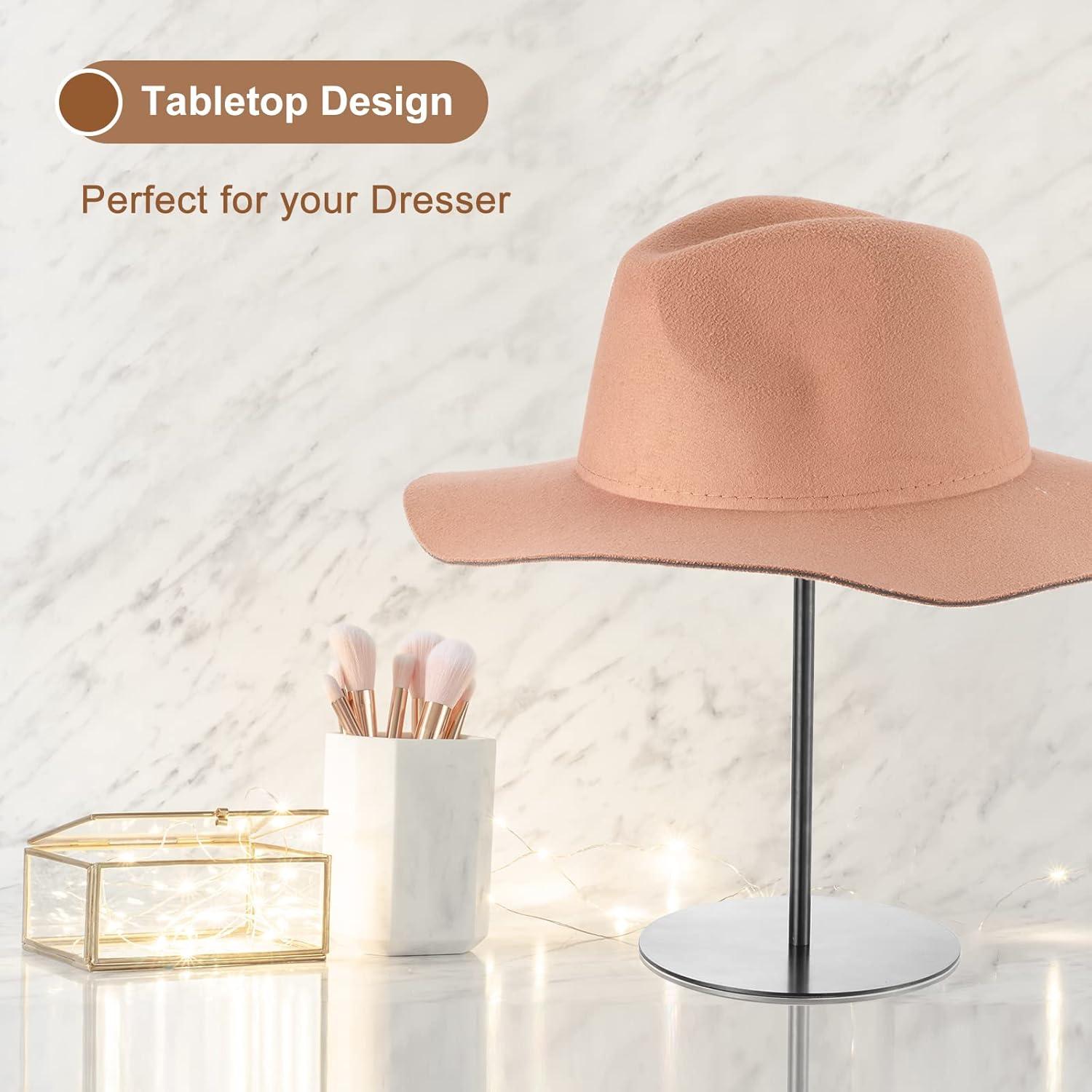 Soporte de Exhibición de Sombreros uxcell - Metal Ajustable 2 Pzas