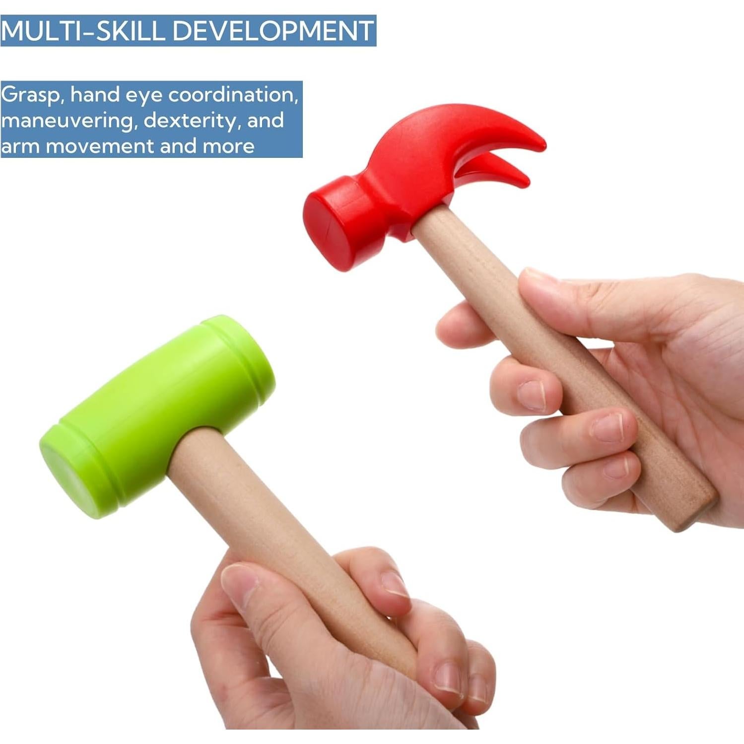 Paquete de 10 Juguetes Martillo Nagpew para Niños