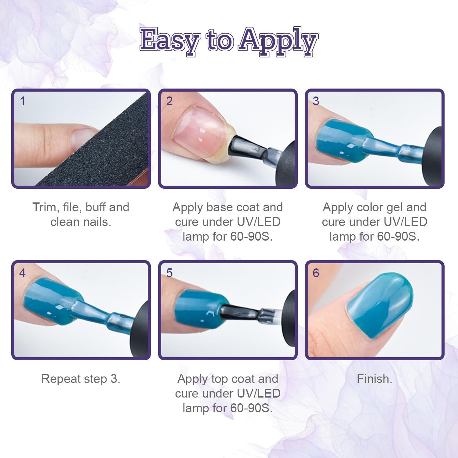 Kit de Esmalte de Uñas en Gel JODSONE 20 Colores con Luz UV