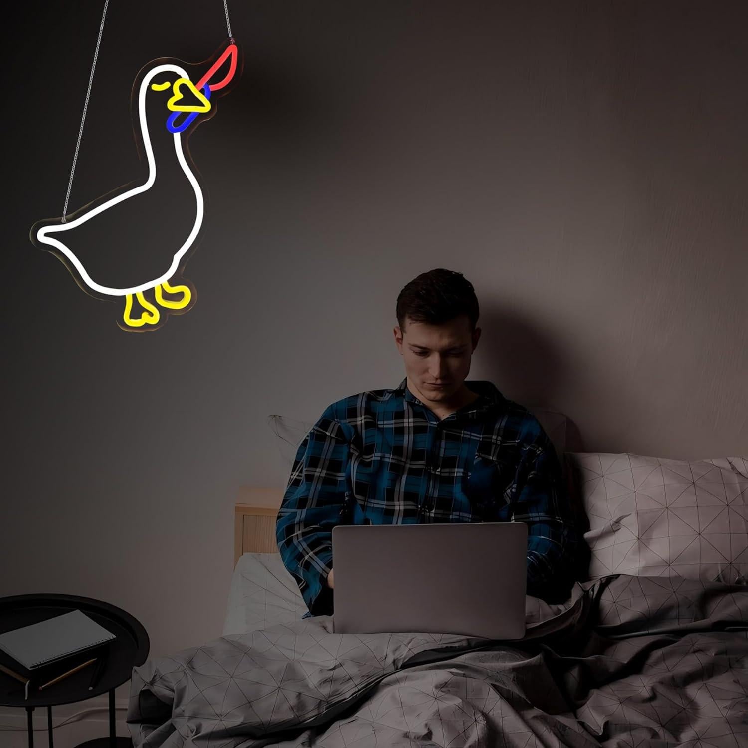 Luz de Neón LED Pato HSJNJKFU para Decoración de Pared