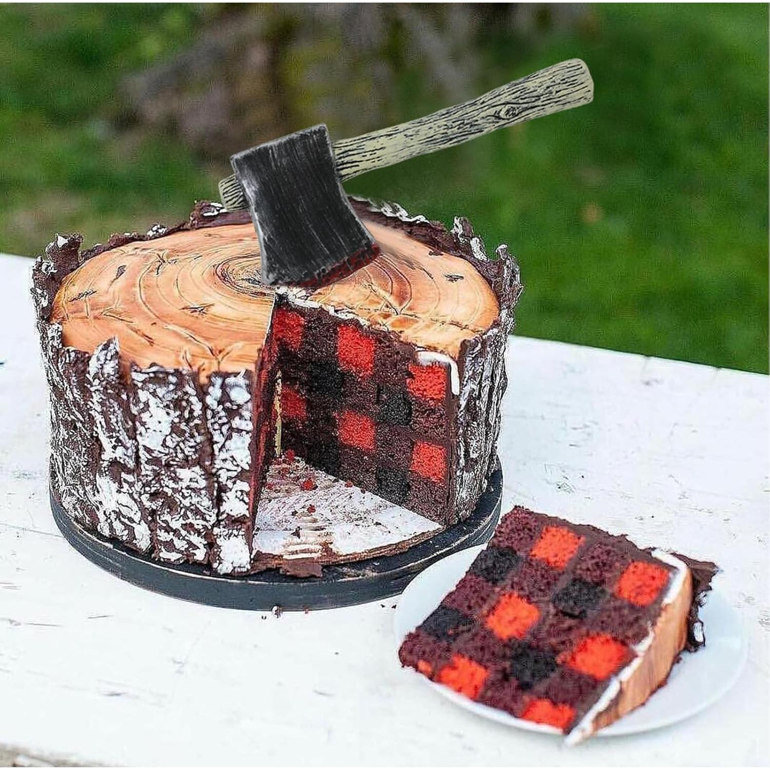 Hacha Grande Artificial Halloween Honbay 29.5 cm Realista