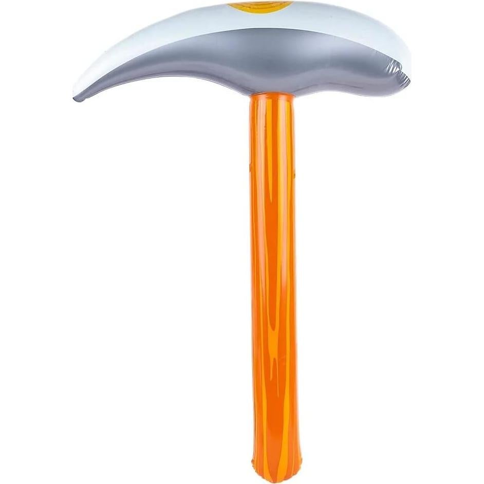 Pico Inflable 83,82 cm Color Madera y Plata - Paquete de 6