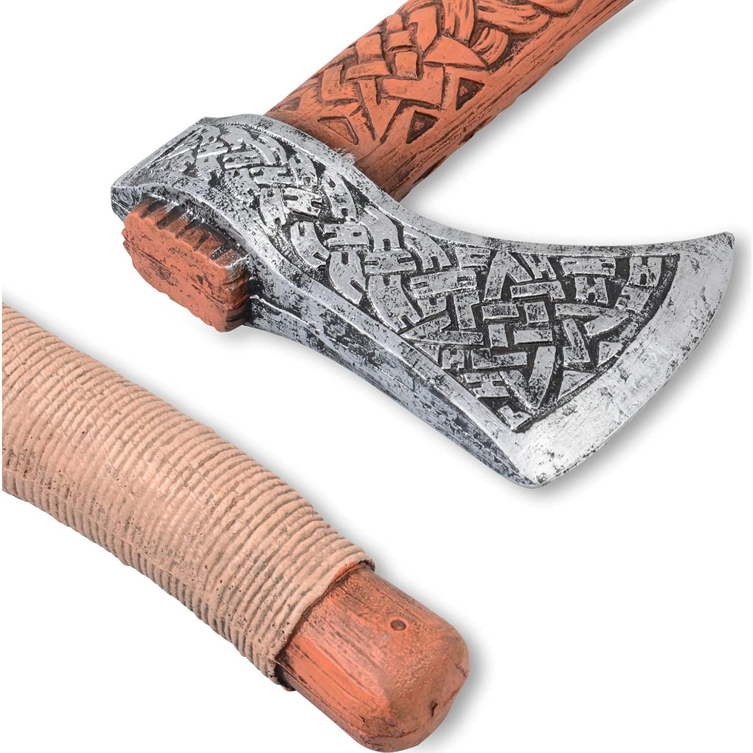 Hacha de Espuma Vikinga LarpGears para Disfraz 35.56 cm