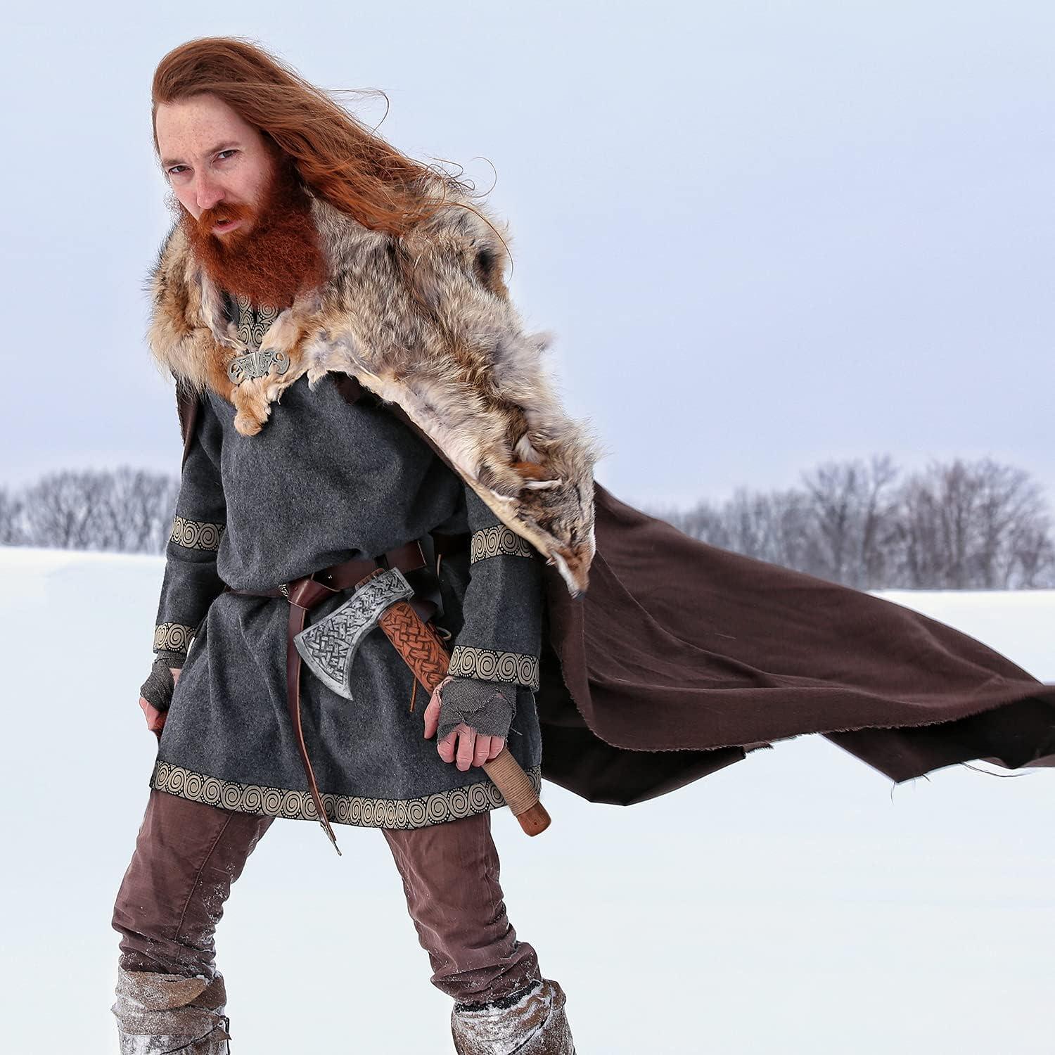 Hacha de Espuma Vikinga LarpGears para Disfraz 35.56 cm