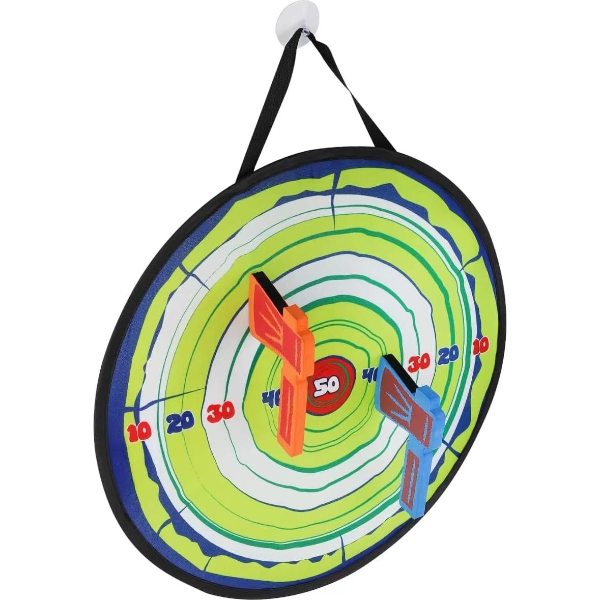 Juego de Lanzamiento de Hachas de Espuma Liberty Imports - 4 Hachas y Objetivo 55,88 cm