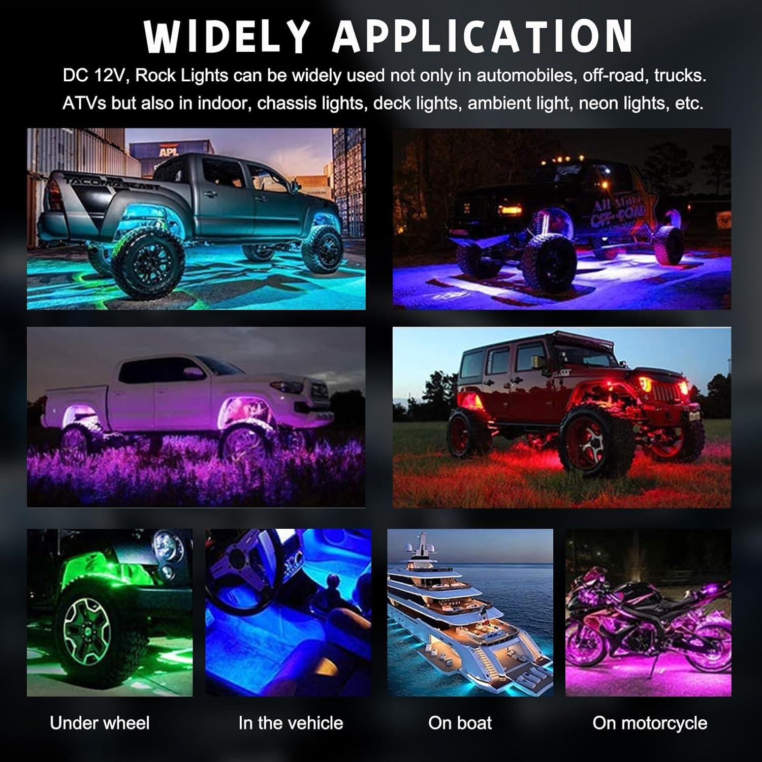 Cable de extensión LED RGB Ohleats 119 cm para vehículos