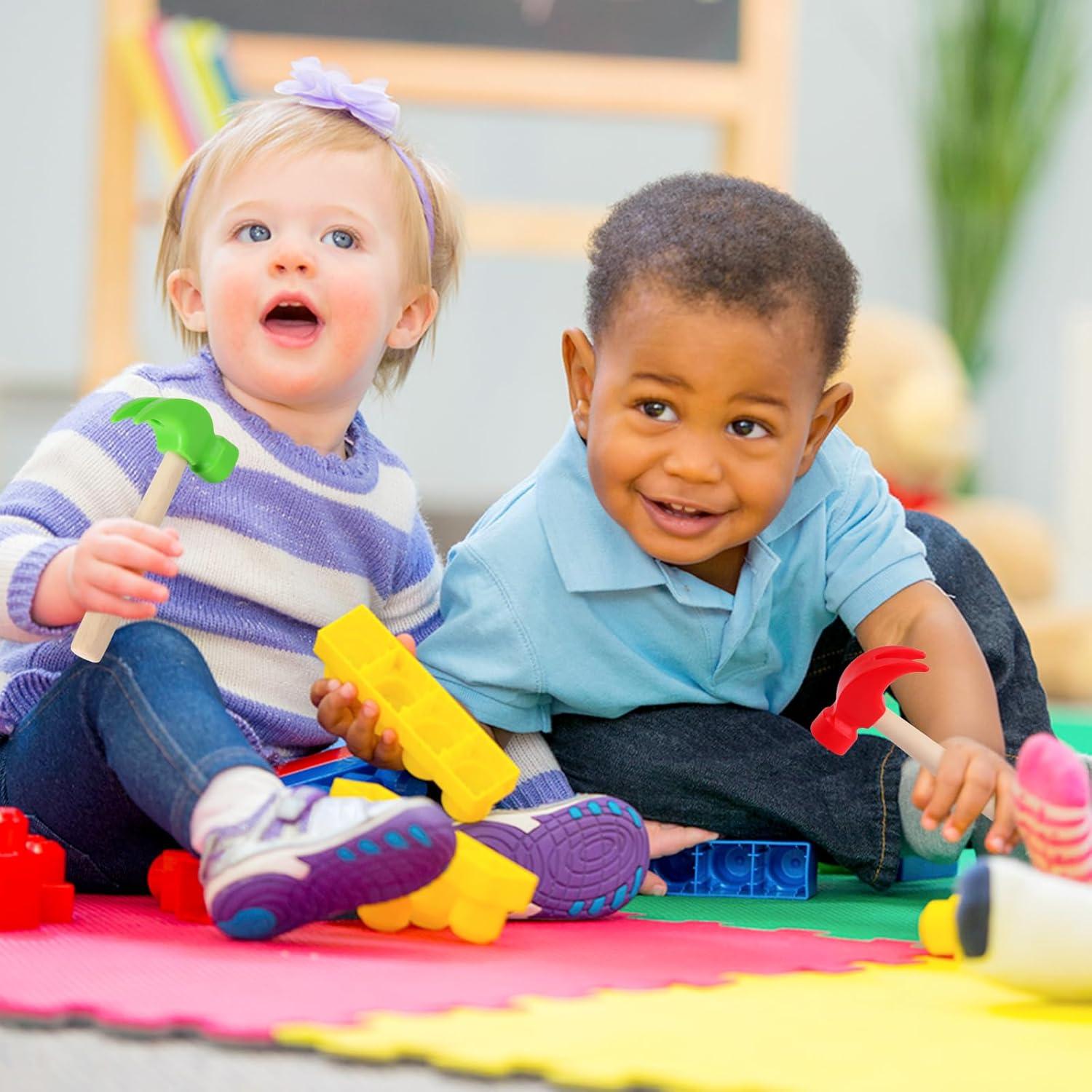 Juguetes de Martillo de Madera Fowecelt - 3 Piezas Educativos