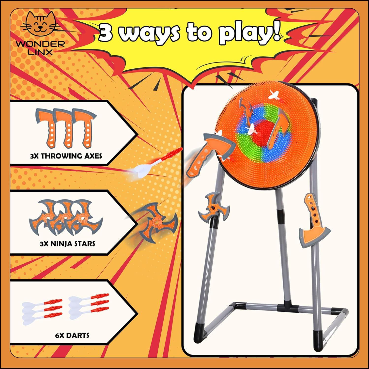 Juego de Lanzamiento 3 en 1 WonderLinx - Dardos y Hachas
