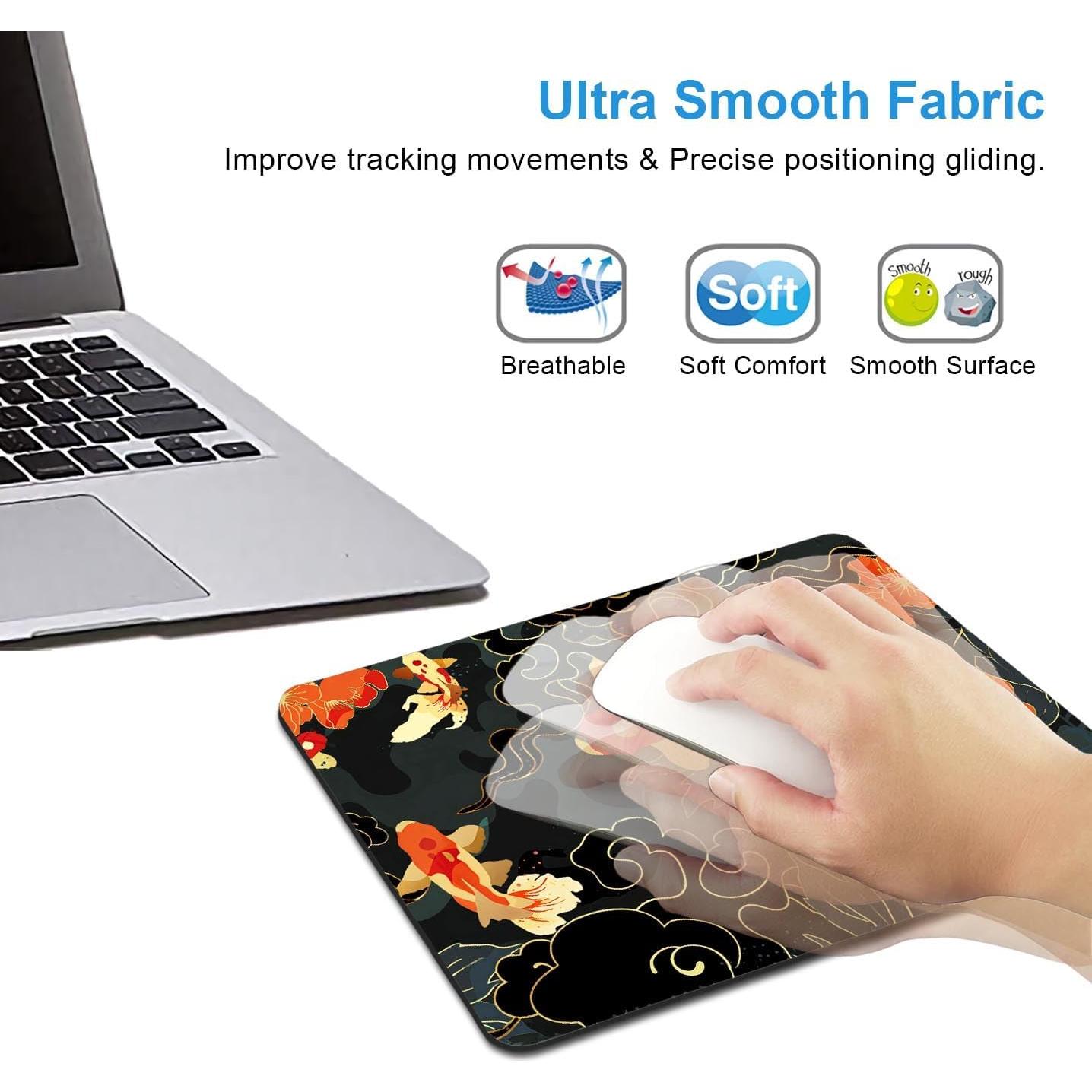 Alfombrilla de Ratón IMAYONDIA Koi Negro Dorado 24.1x20.1cm