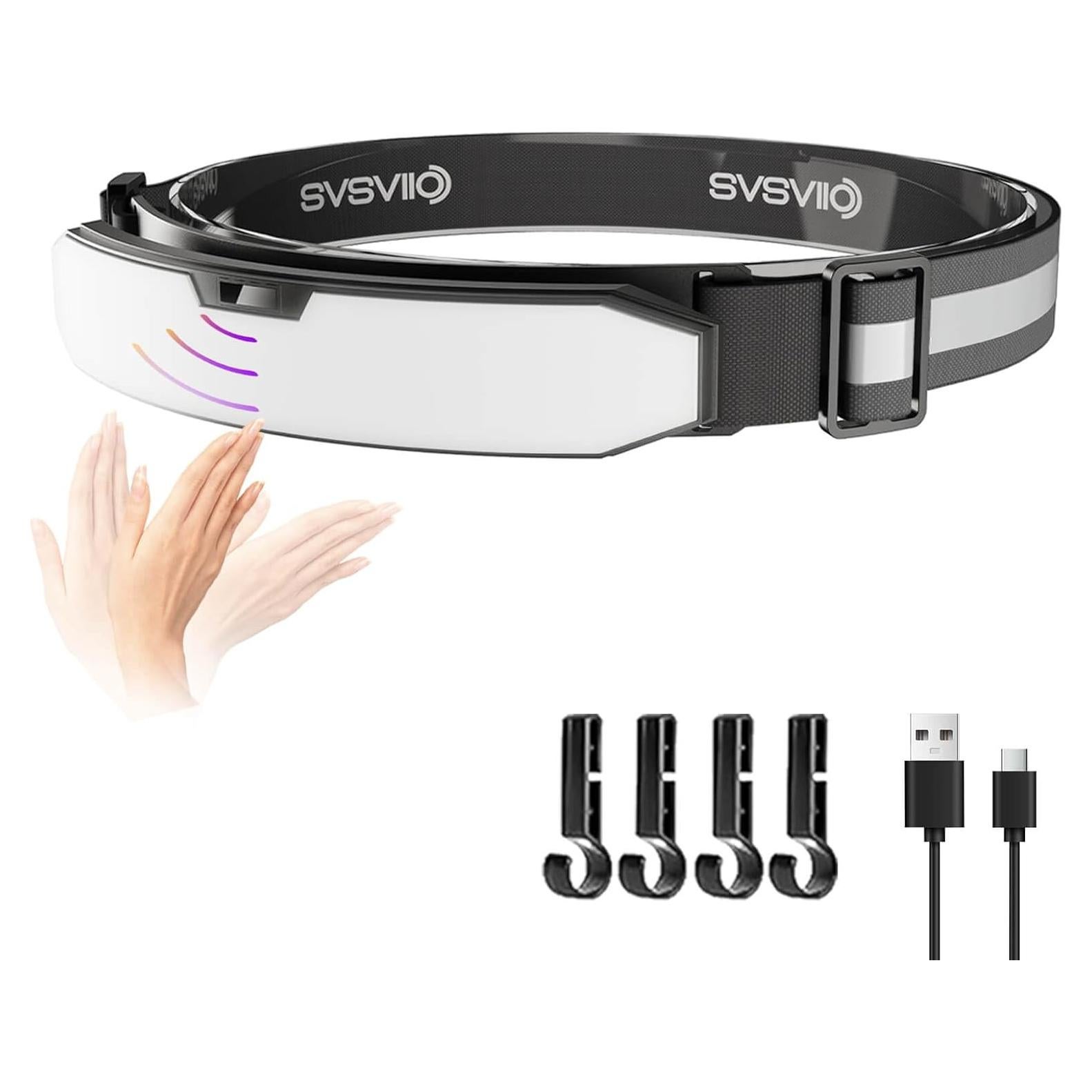 Linterna Frontal LED SVSVIIO K0209 1500 Lúmenes Recargable