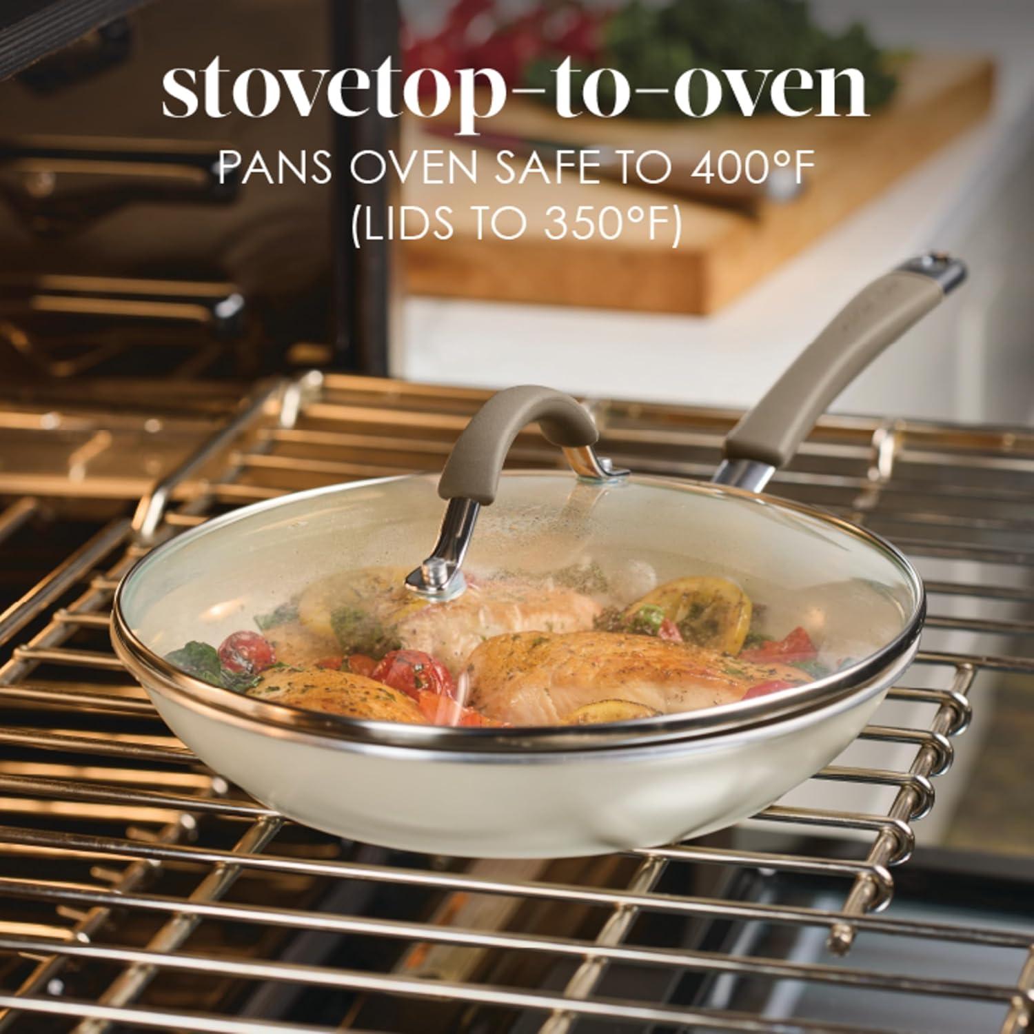 Juego de Ollas y Sartenes Antiadherentes Rachael Ray 13 Piezas