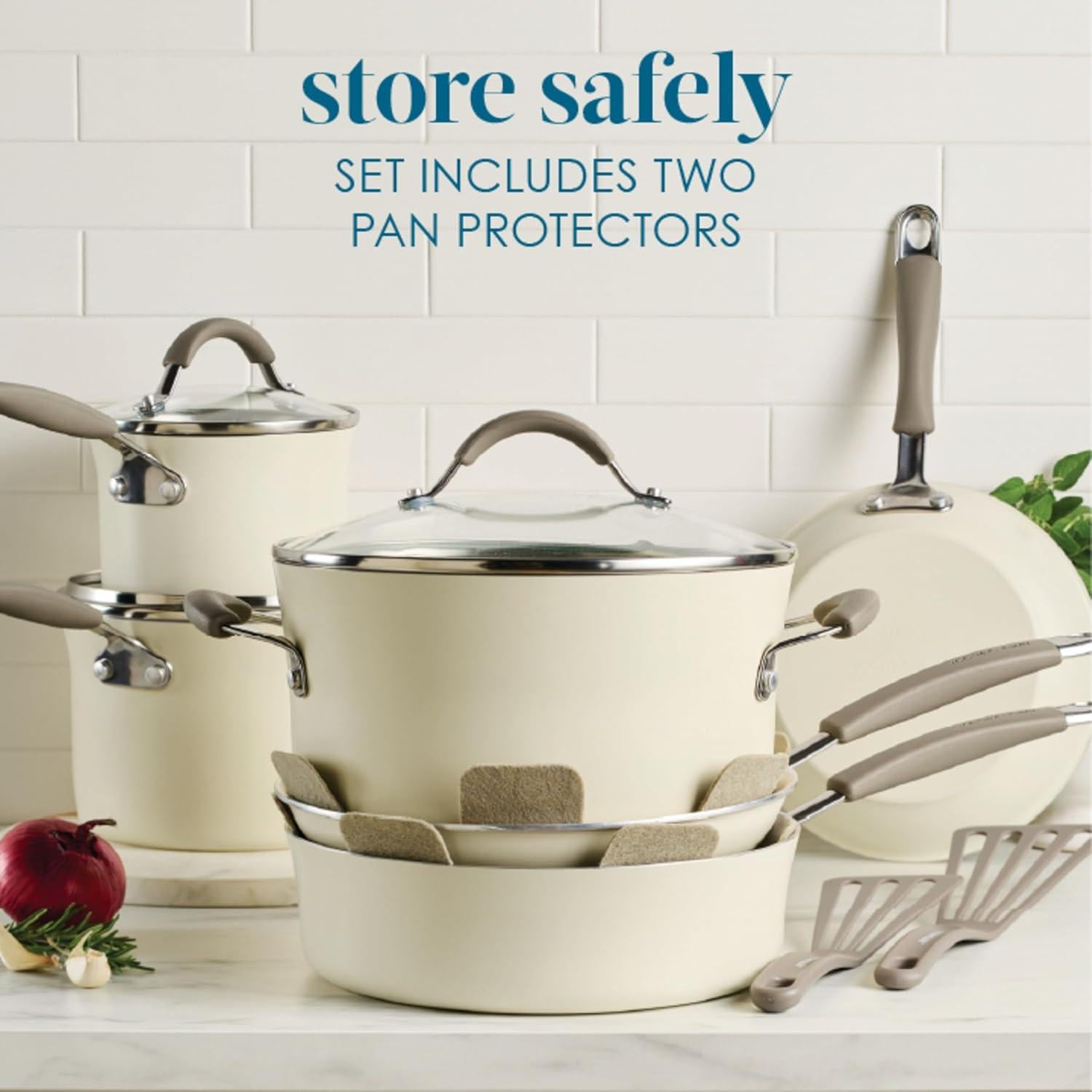 Juego de Ollas y Sartenes Antiadherentes Rachael Ray 13 Piezas