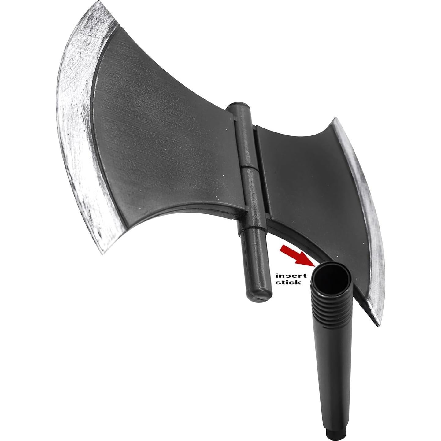 Hacha Doble de Juguete Nicky Bigs 147 cm para Halloween