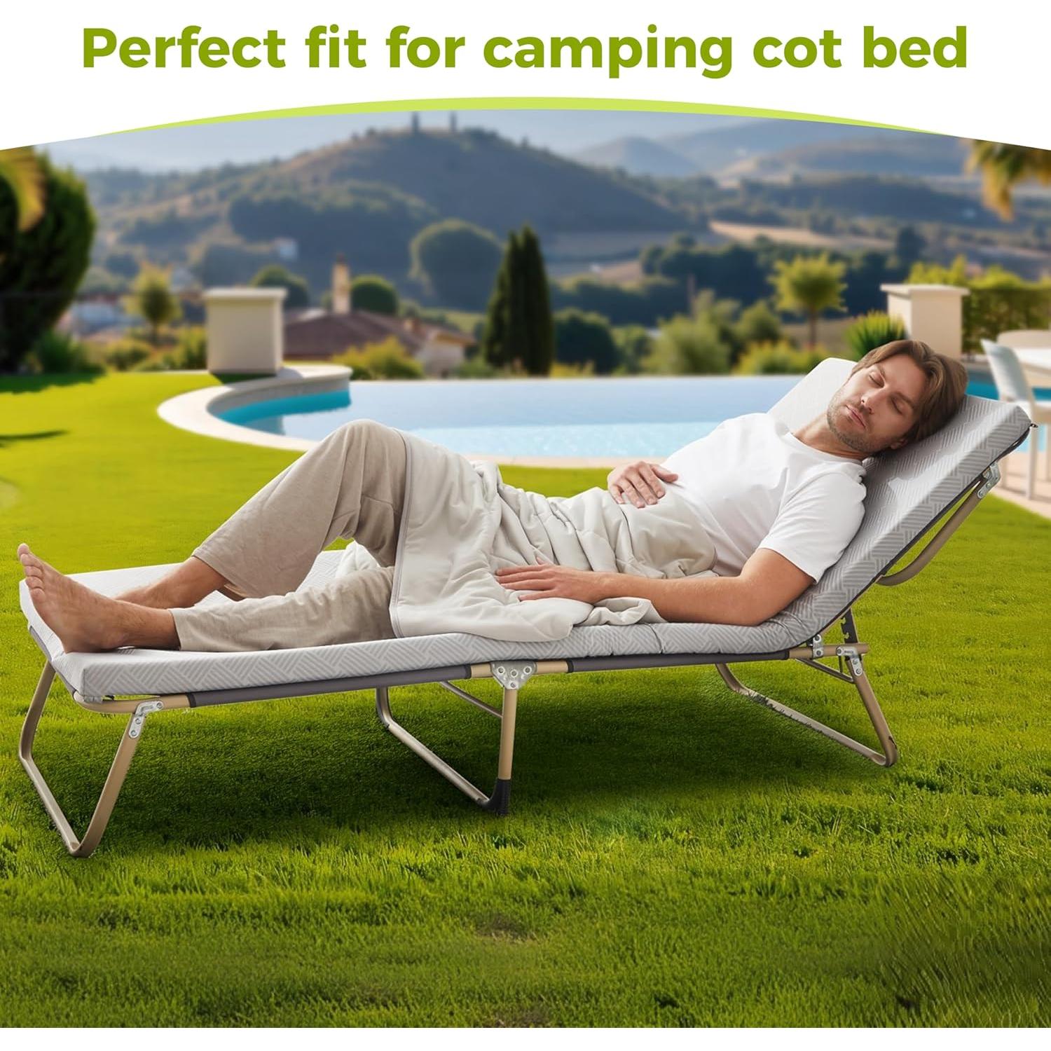 Colchón de Espuma Refrigerante Jamdok 190.5x76.2cm Impermeable