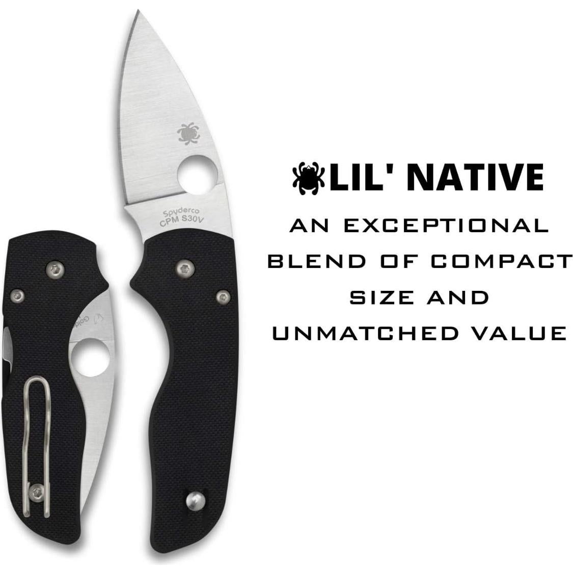 Cuchillo Spyderco Lil' Native G-10 6.15 cm Acero S30V