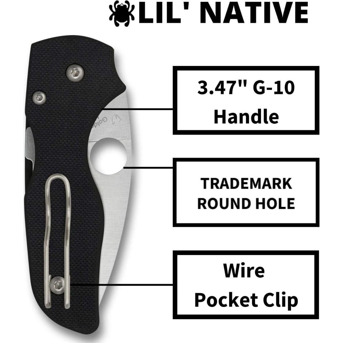 Cuchillo Spyderco Lil' Native G-10 6.15 cm Acero S30V