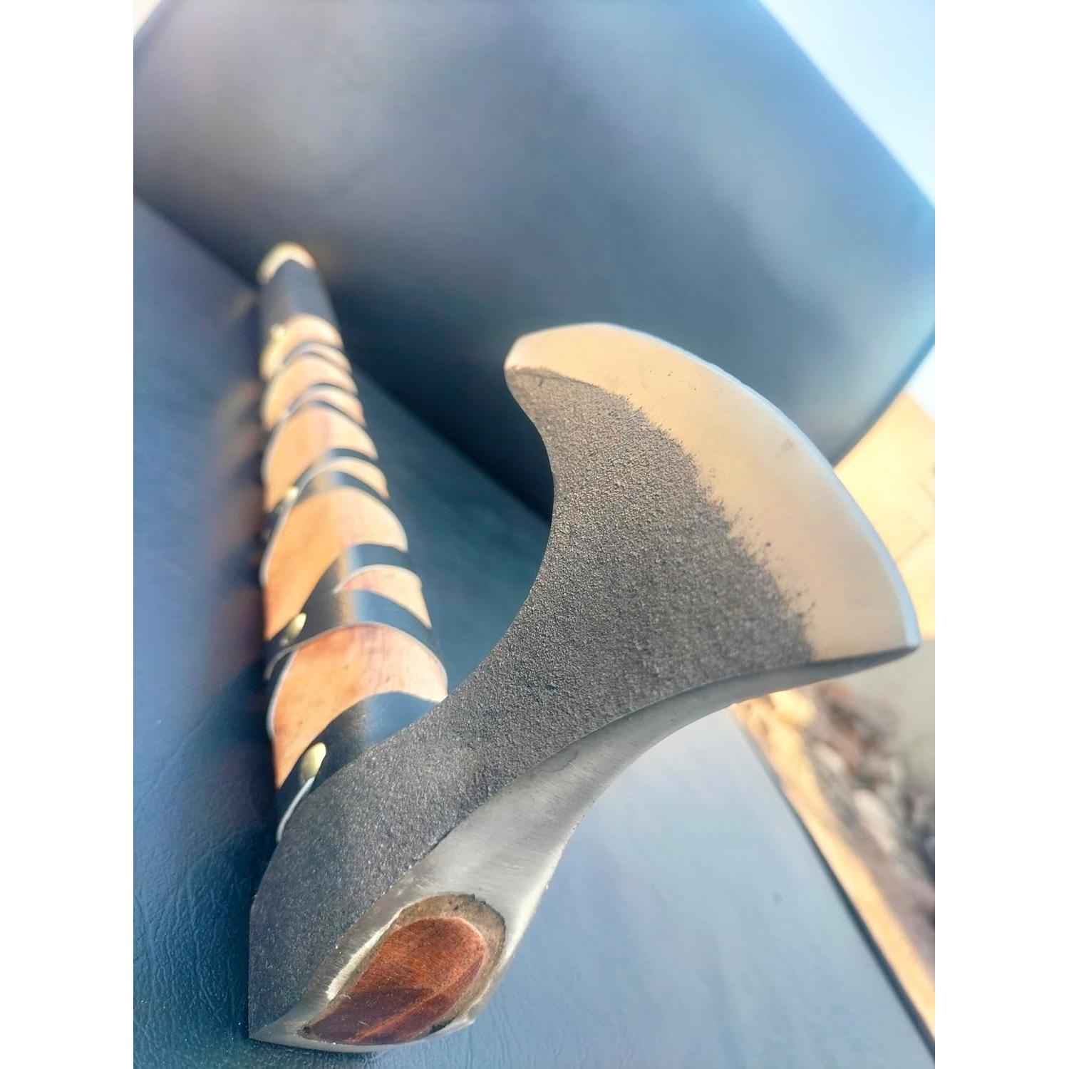 Hacha Vikinga Rising Crafts 6" Acero al Carbono con Funda