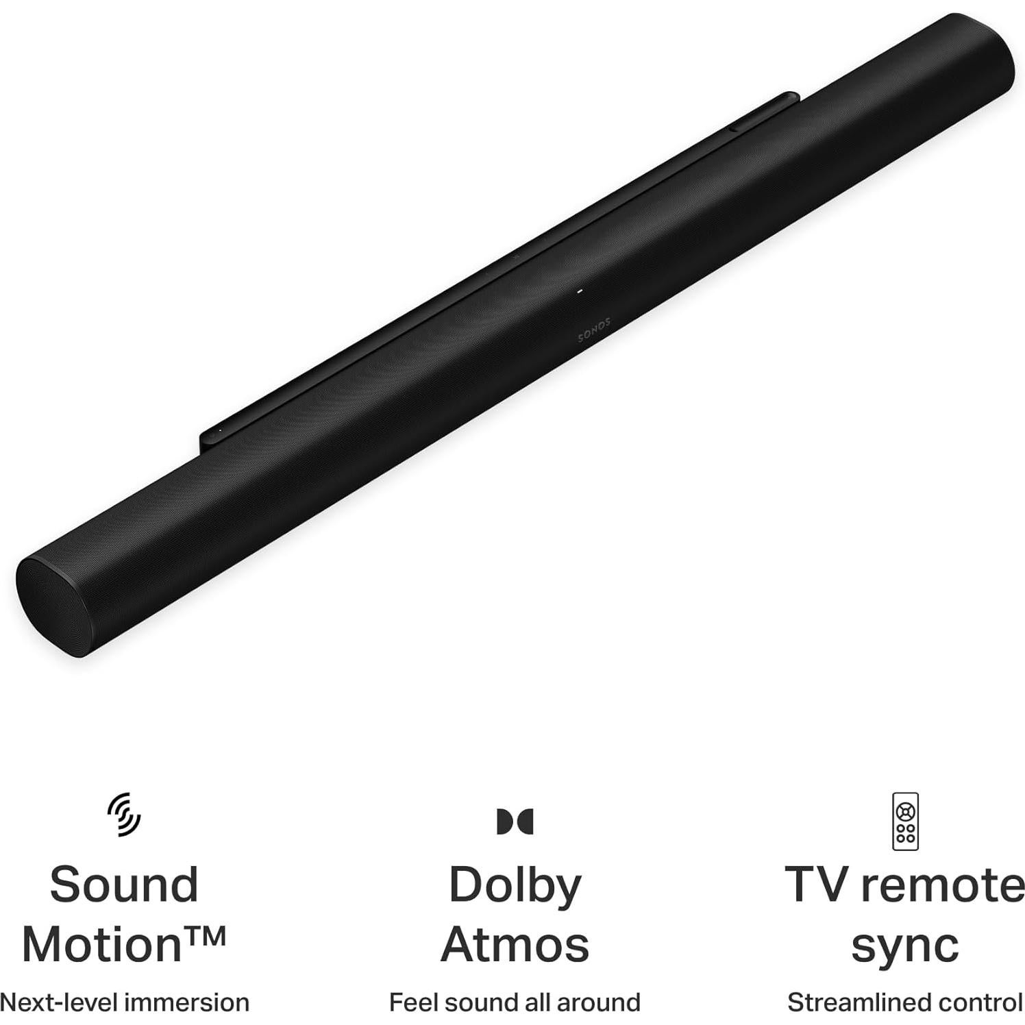 Barra de Sonido Sonos Arc Ultra y Auriculares Ace - Negro