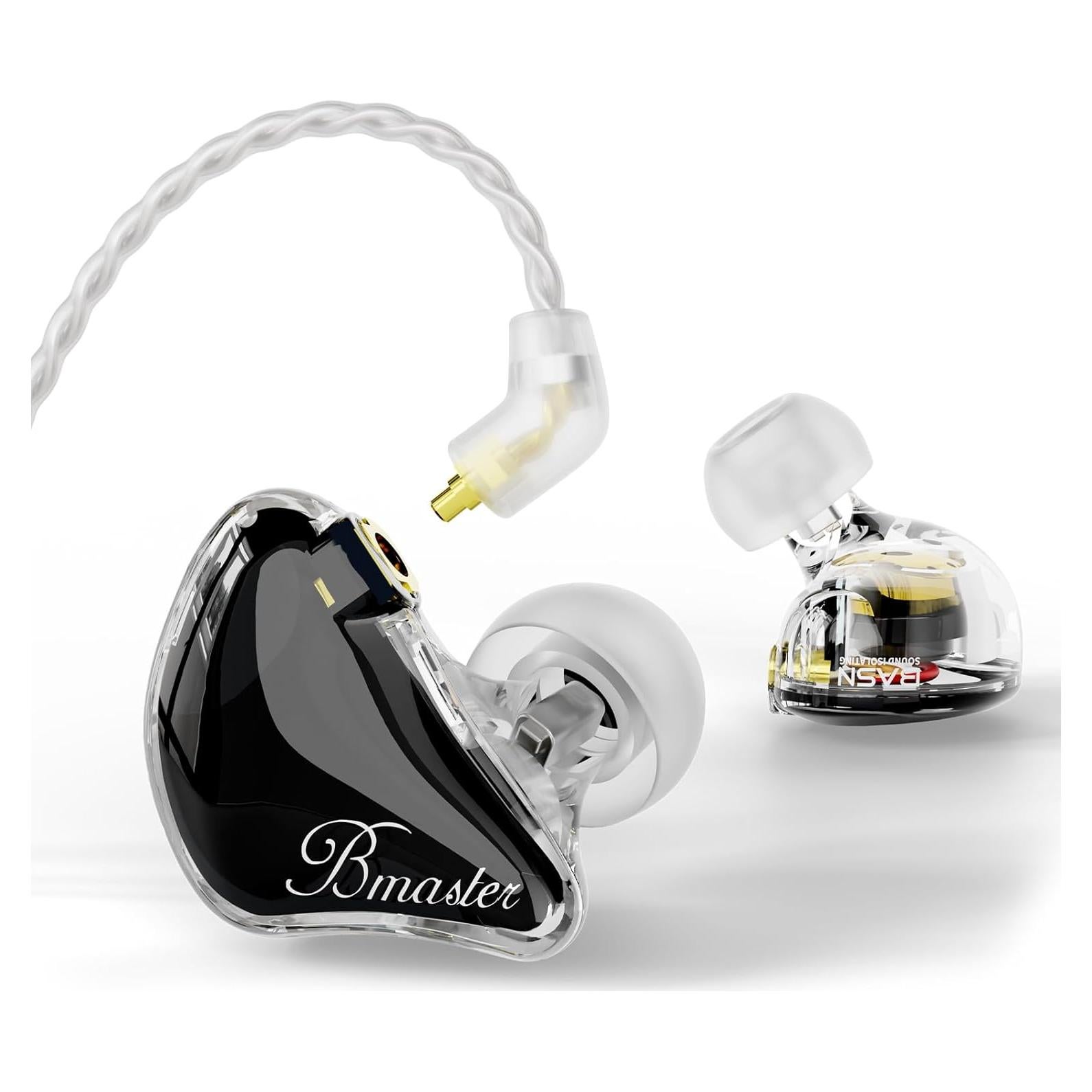 Auriculares BASN 24IEM Intrauditivos HiFi con Aislamiento Negro