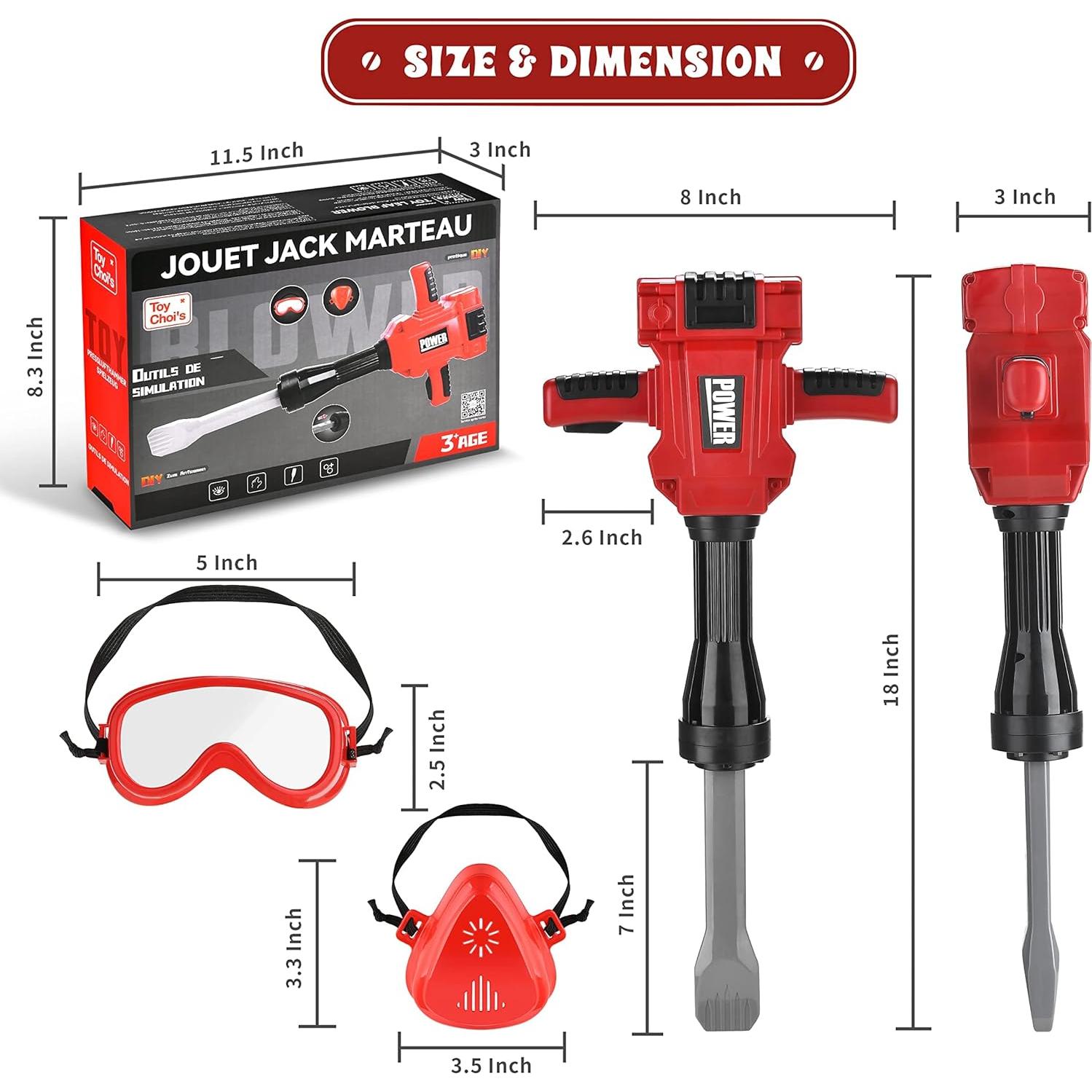 Juguete Martillo Neumático Toy Choi para Niños 3 a 6 Años